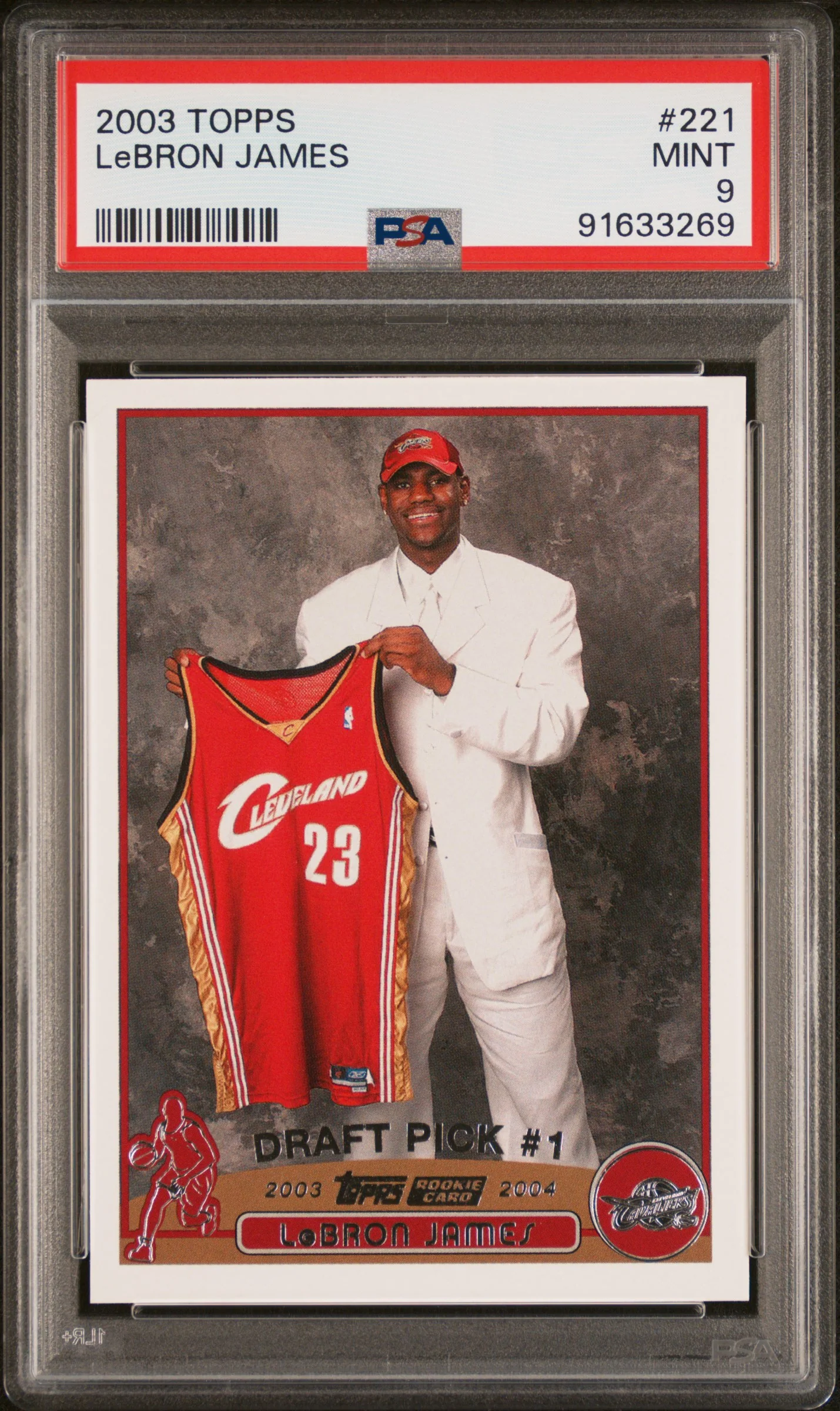 2003 Topps LeBron James #221 PSA 9