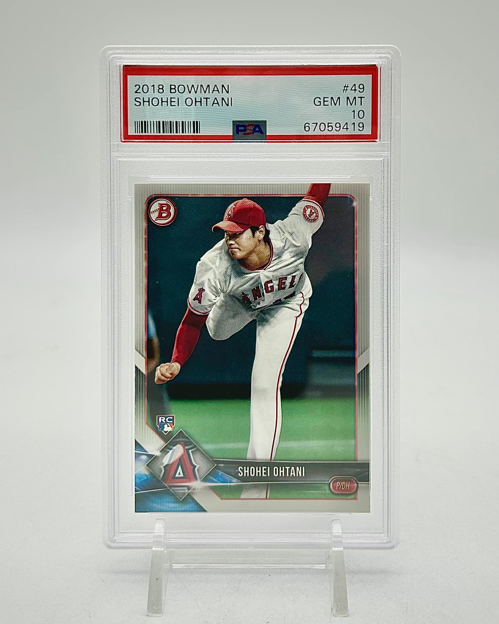 2018 Bowman Shohei Ohtani #49 PSA 10