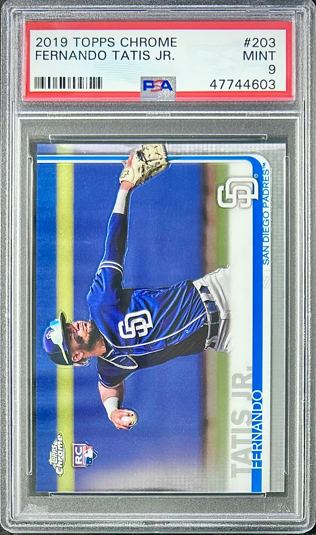 2019 Topps Chrome #203 Fernando Tatis Jr. PSA 9