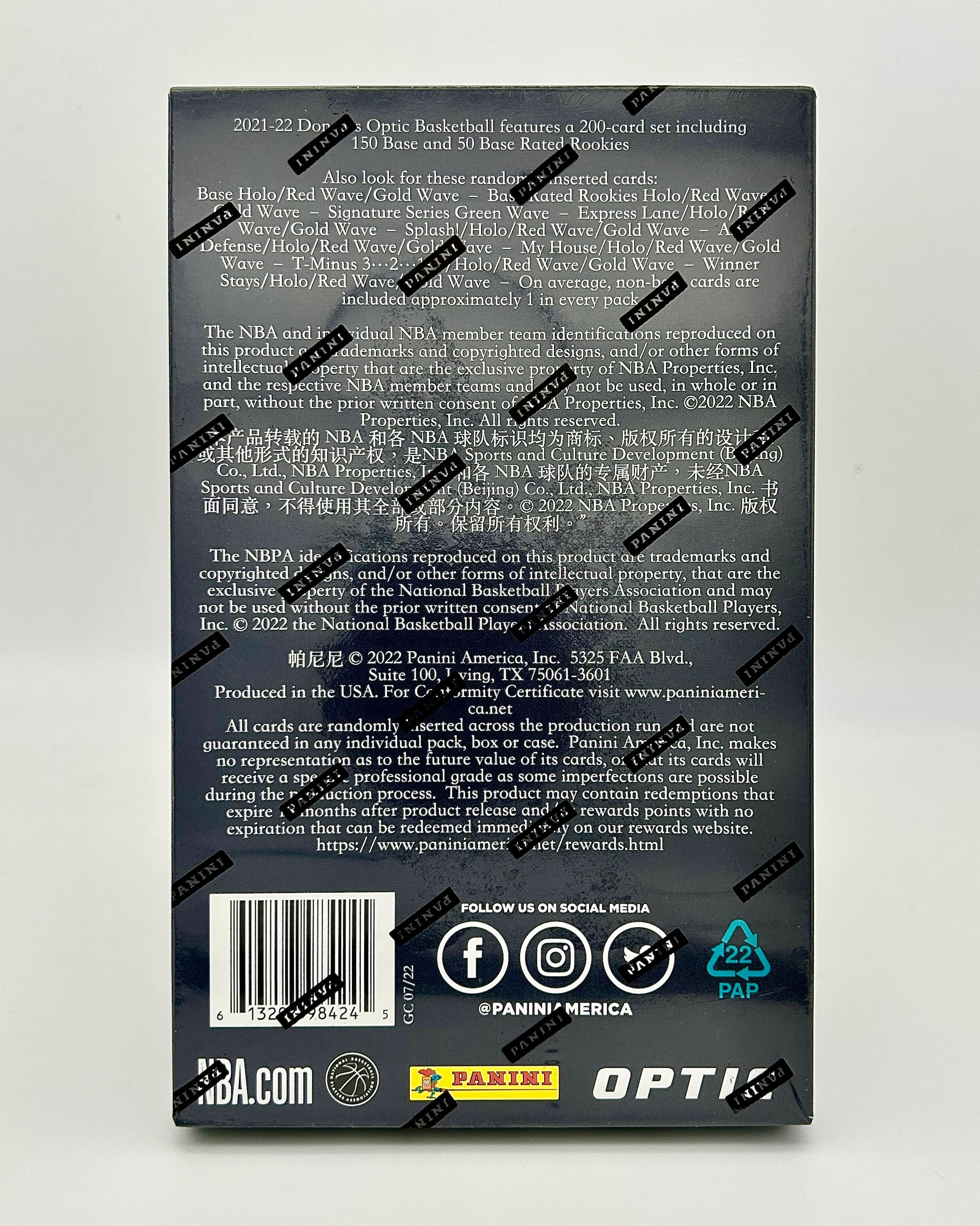 2021-22 Panini Donruss Optic Basketball Asia TMALL Box - Image 2