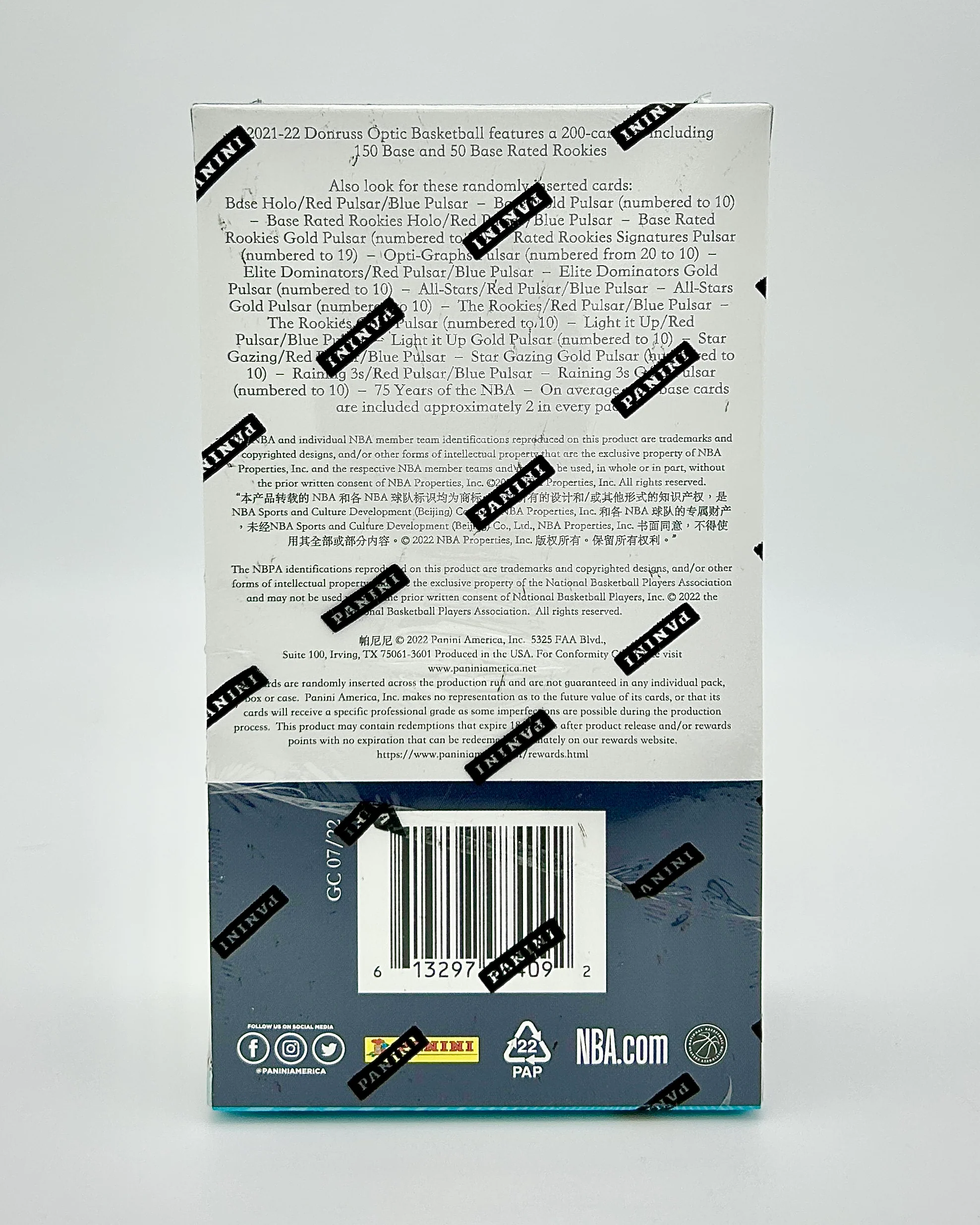 2021-22 Panini Donruss Optic Basketball Hybrid H2 Box - Image 2