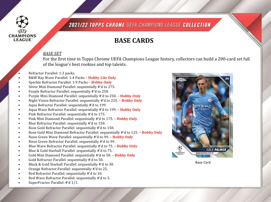 2021-22 Topps Chrome UEFA Champions League Soccer Hobby Box - Image 3