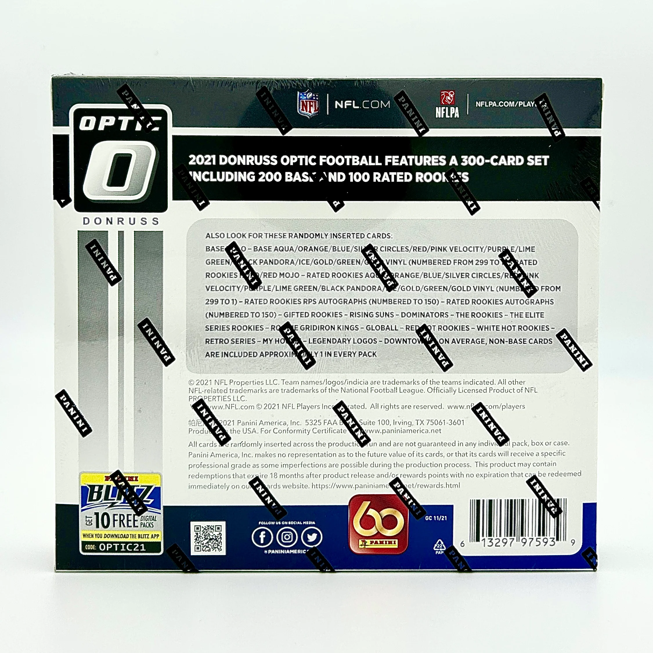 2021 Panini Donruss Optic Football Hybrid H2 Box - Image 2