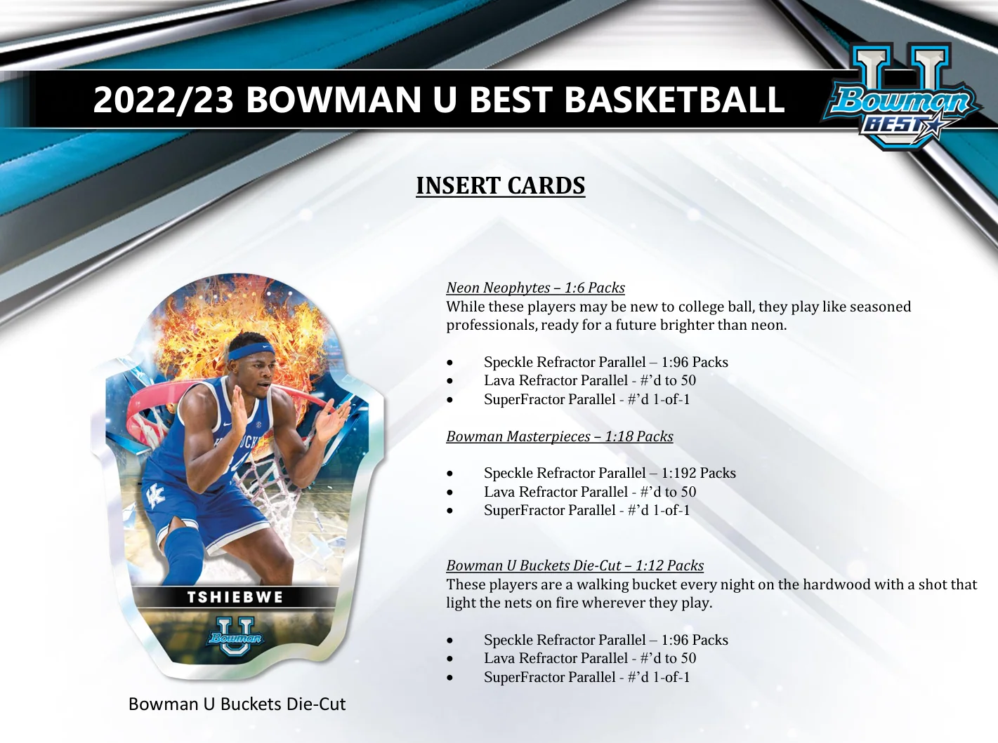 2022-23 Bowman University Best Basketball Hobby Box - Image 5