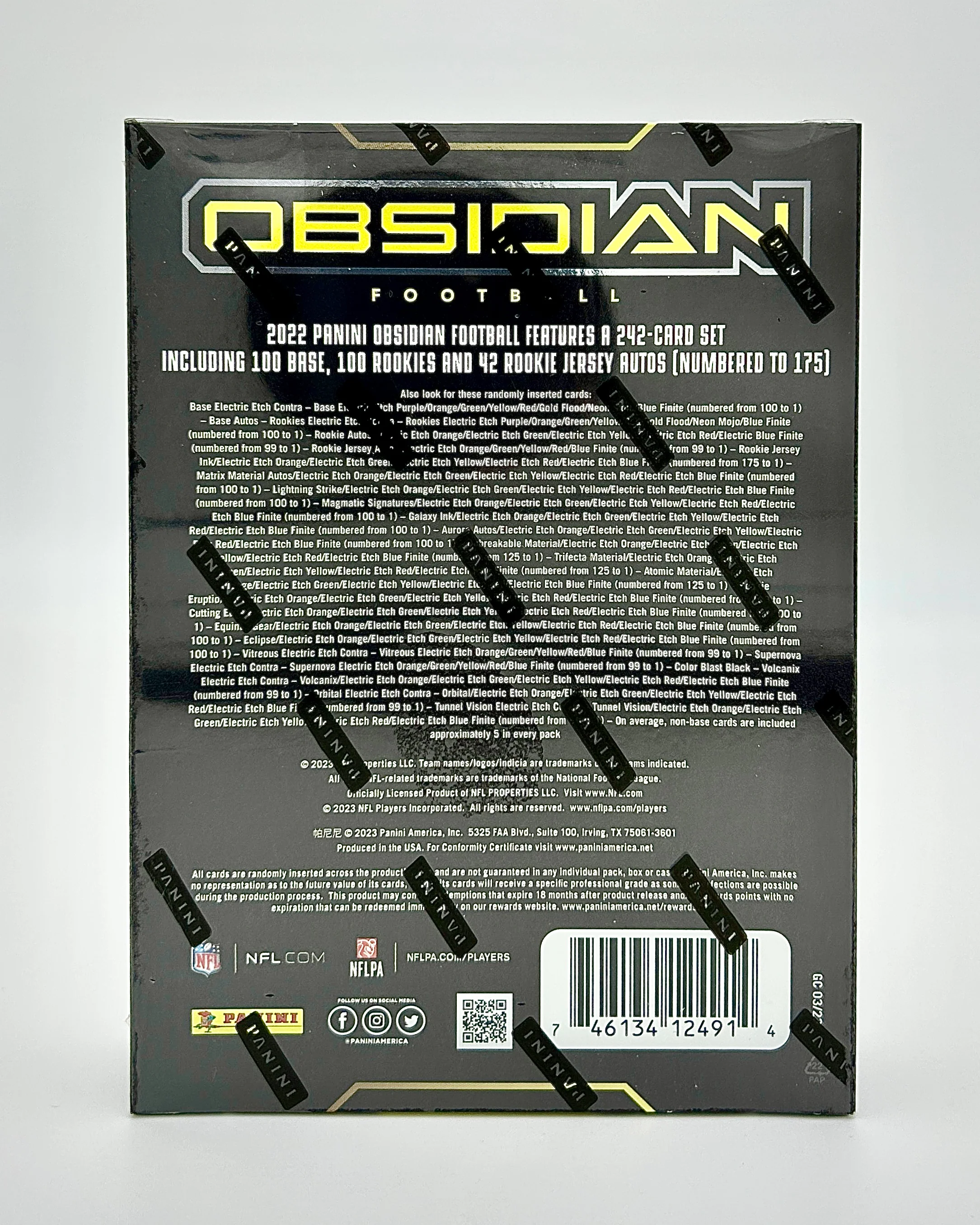 2022 Panini Obsidian Football Hobby Box - Image 2