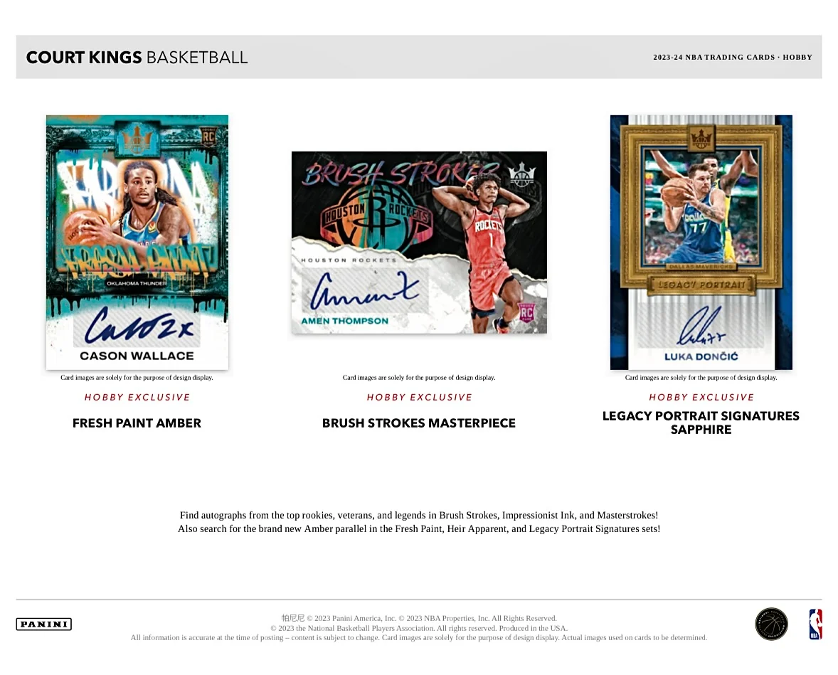 2023-24 Panini Court Kings Basketball Hobby Box - Image 4