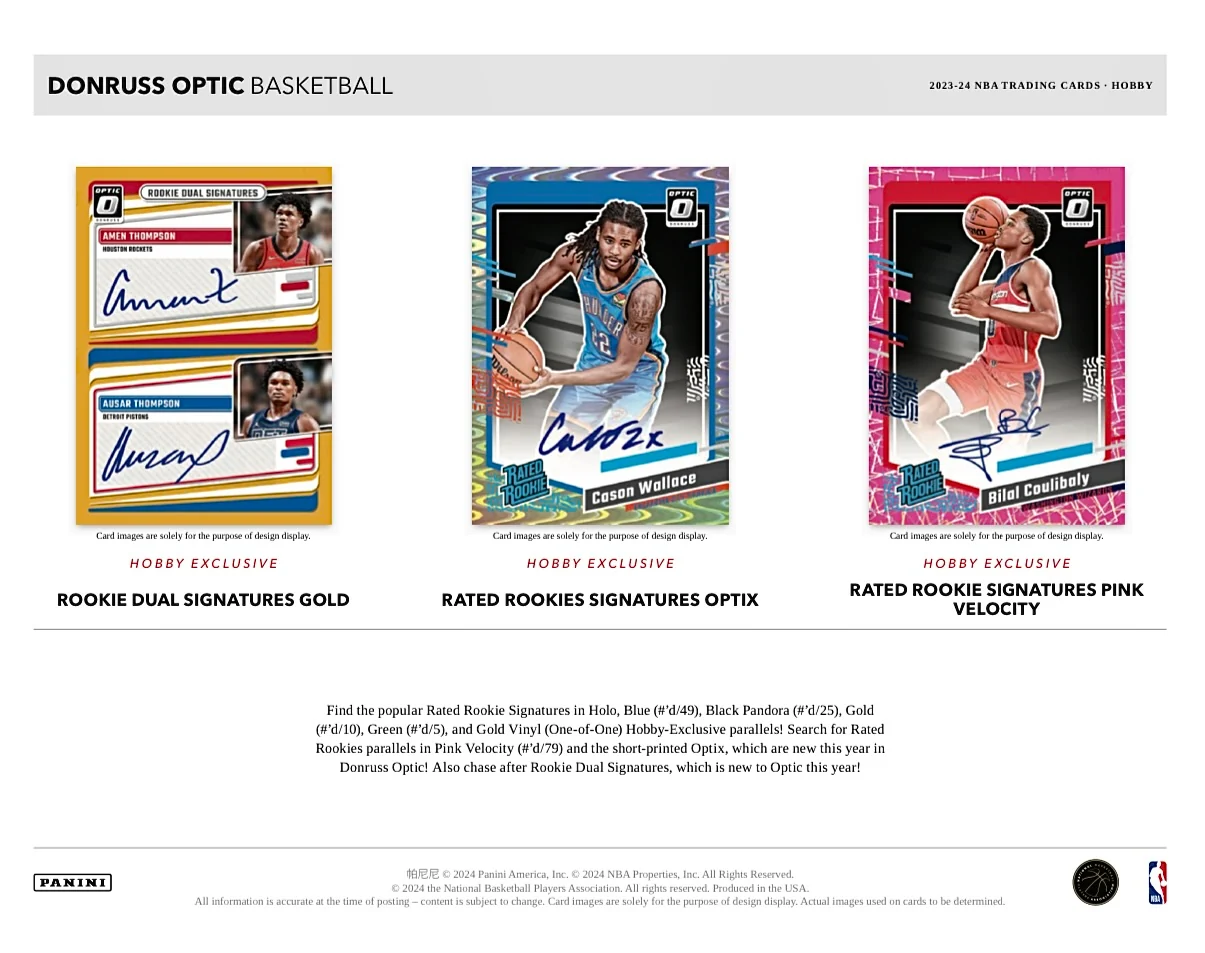 2023-24 Panini Donruss Optic Basketball Hobby Box - Image 3