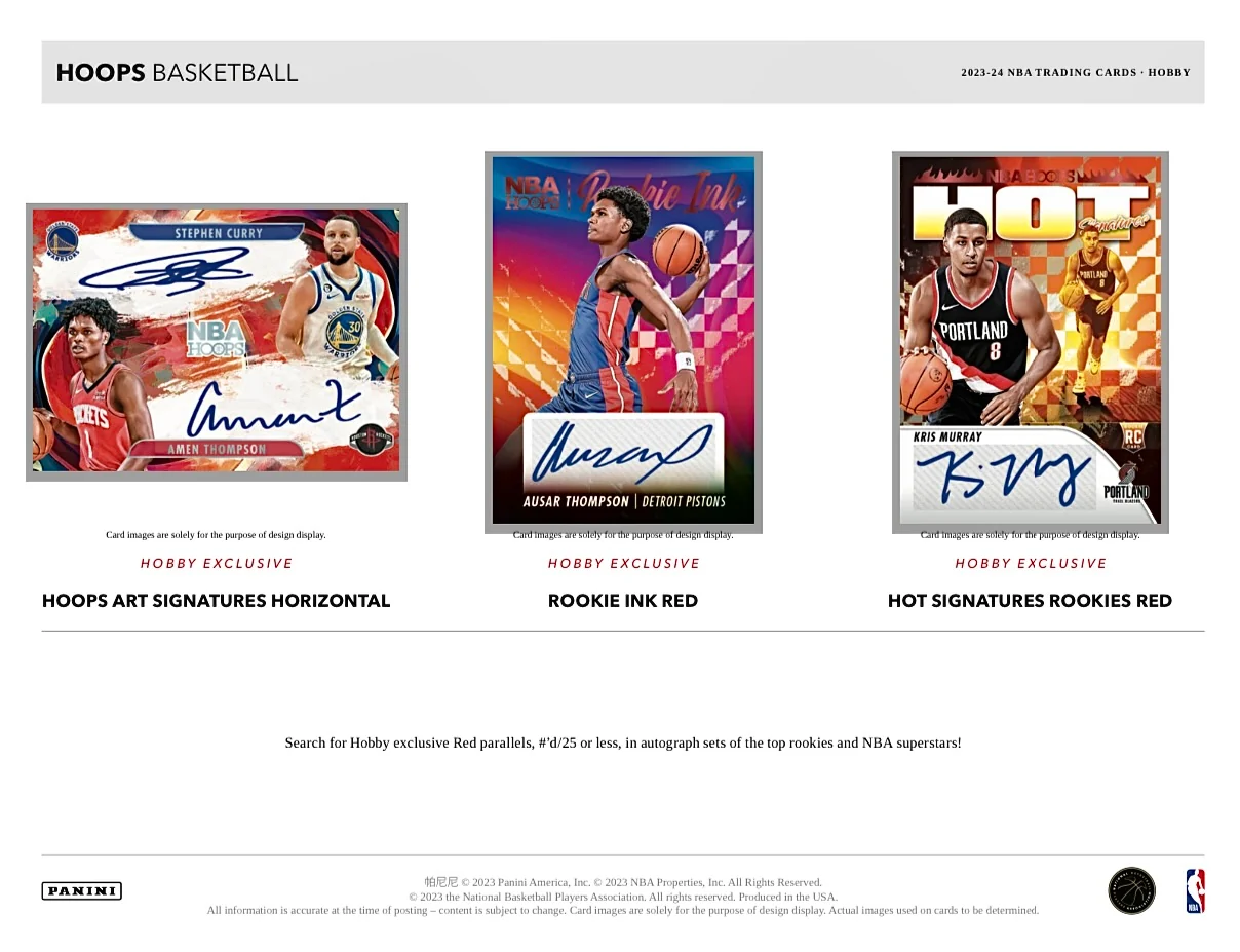 2023-24 Panini Hoops Basketball Hobby Box - Image 4
