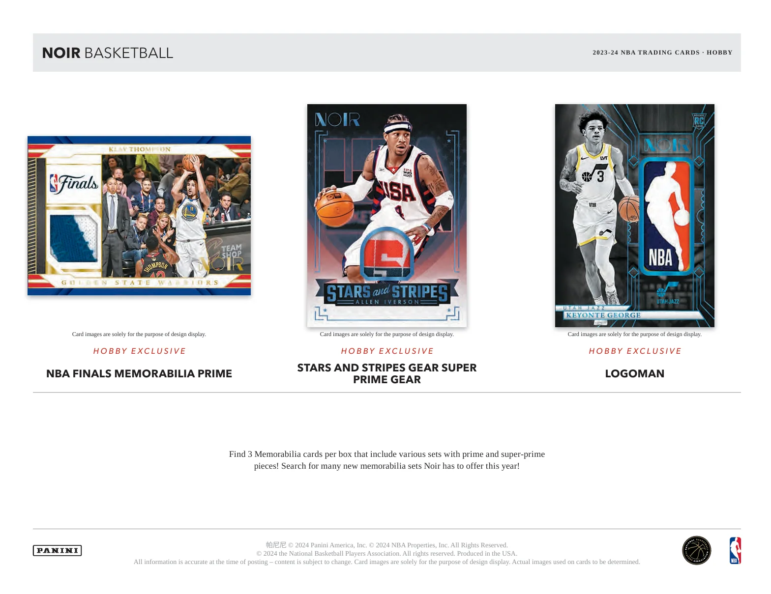 2023-24 Panini Noir Basketball Hobby Box - Image 5