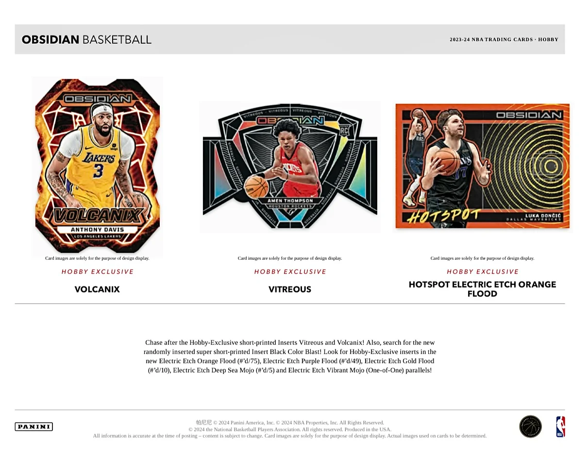 2023-24 Panini Obsidian Basketball Hobby Box - Image 4