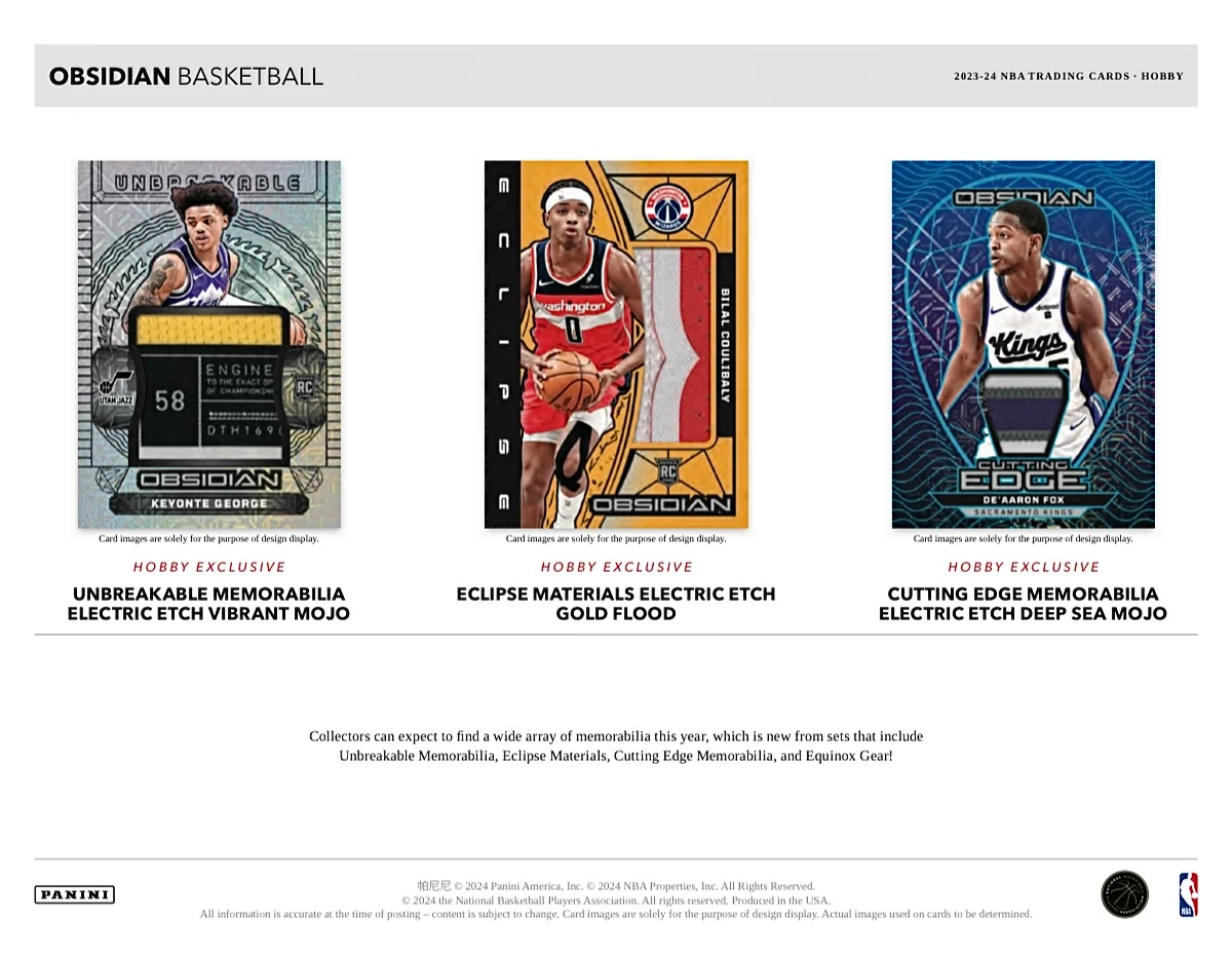 2023-24 Panini Obsidian Basketball Hobby Box - Image 5