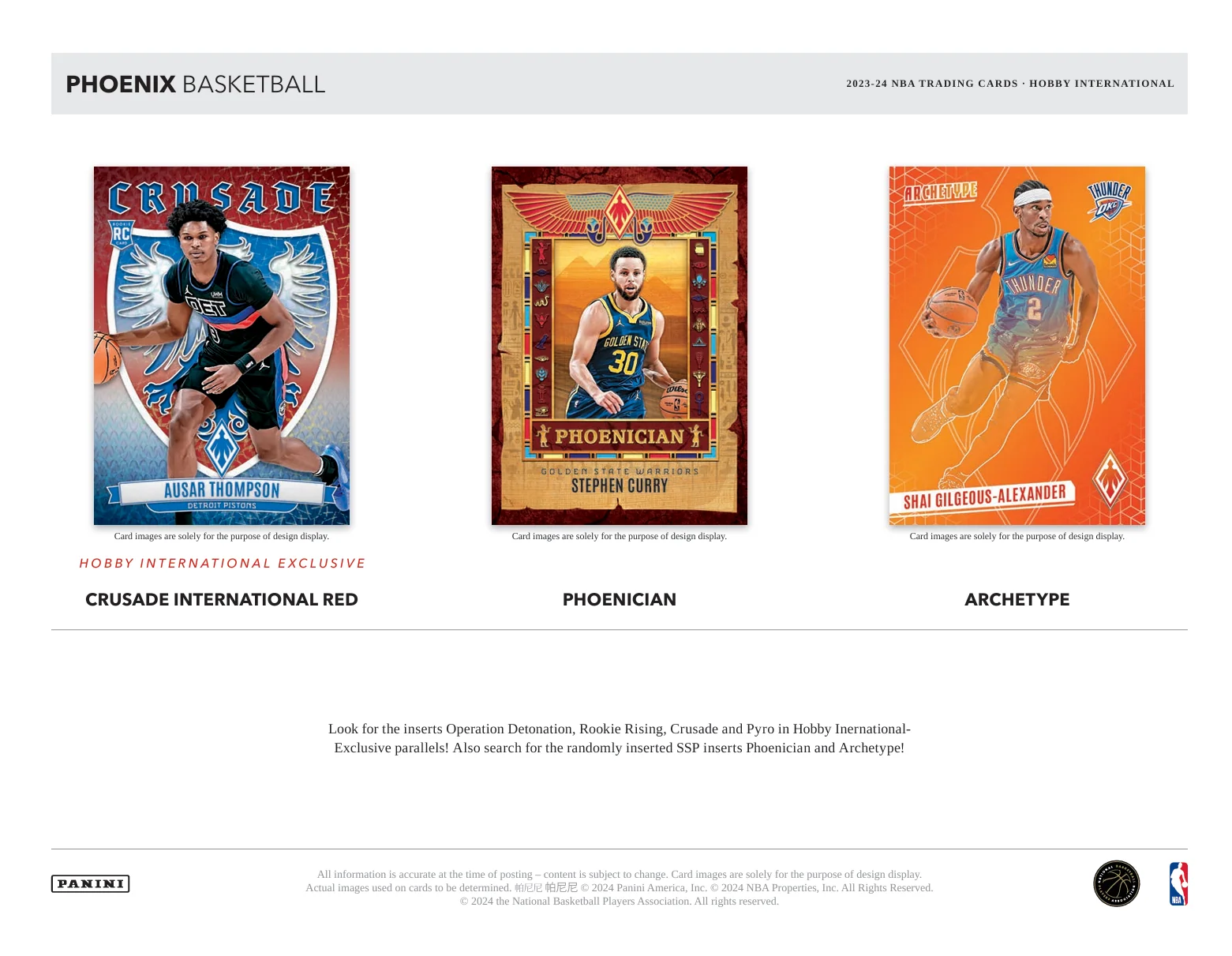 2023-24 Panini Phoenix Basketball Hobby International Box - Image 5