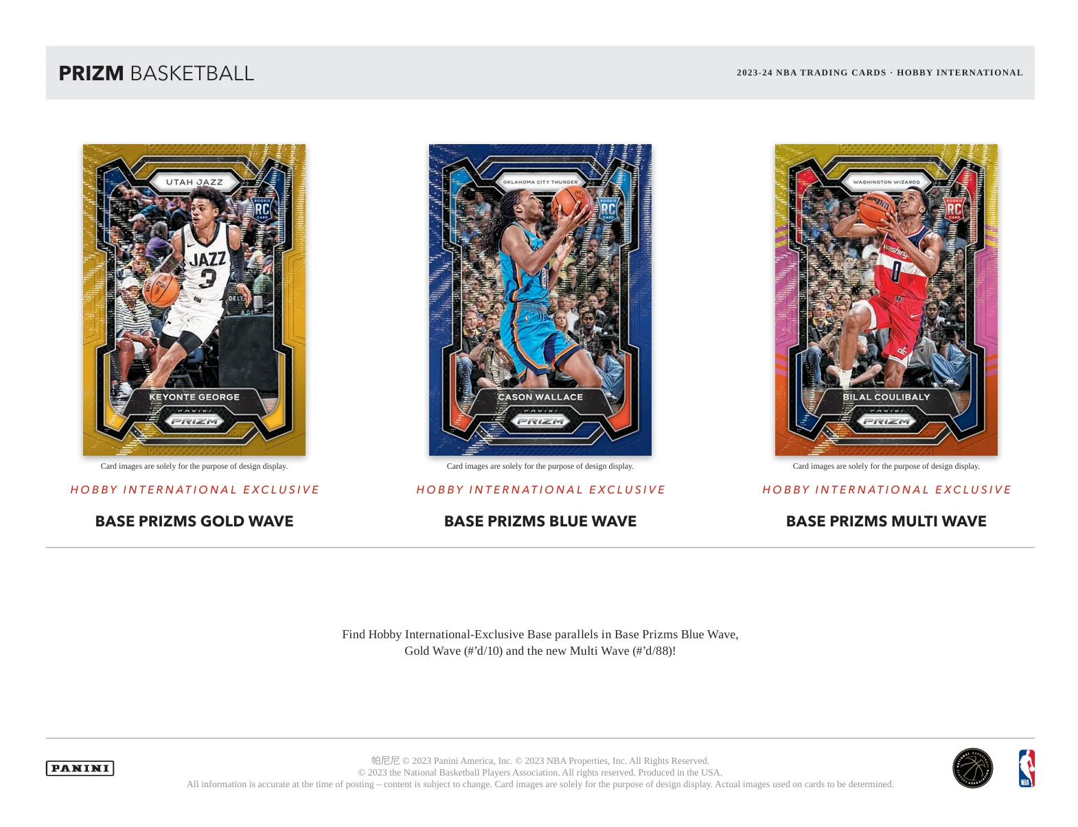 2023-24 Panini Prizm Basketball Hobby International Box - Image 3