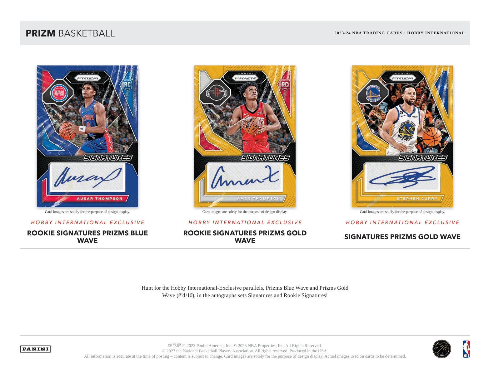 2023-24 Panini Prizm Basketball Hobby International Box - Image 4