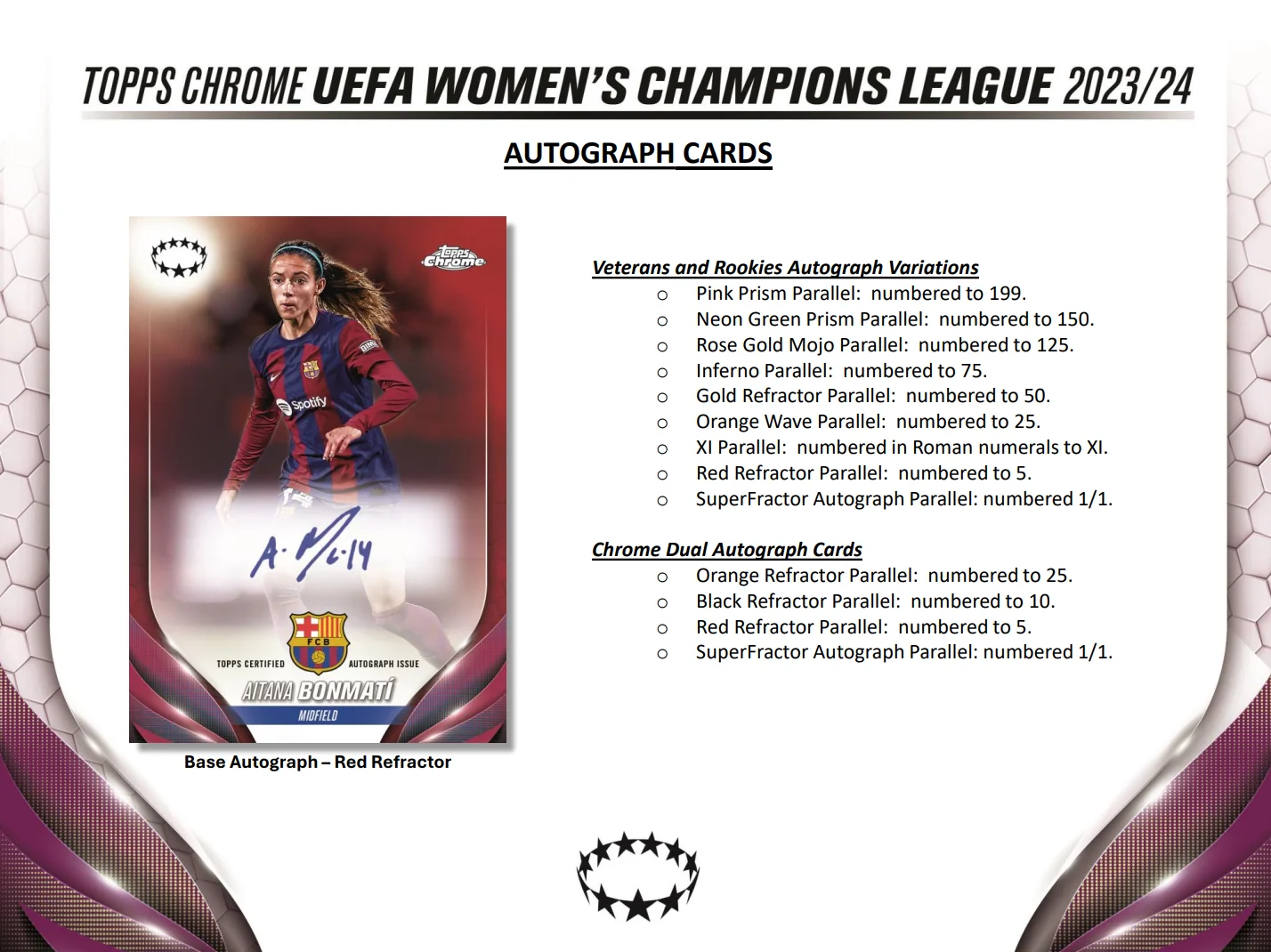 2023-24 Topps Chrome UEFA Women's Champions League Hobby Box - Image 6