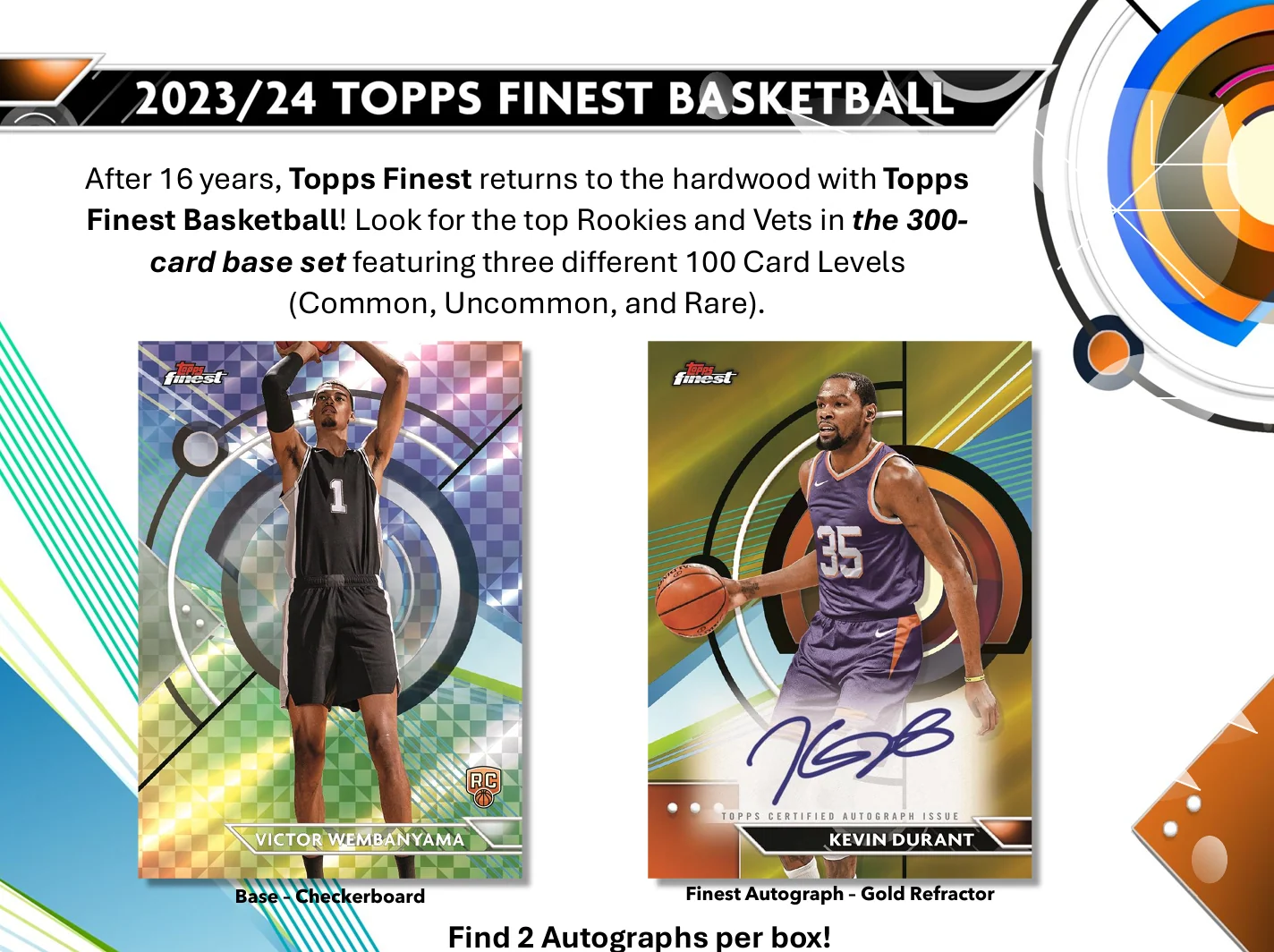 2023-24 Topps Finest Basketball Hobby Box - Image 2
