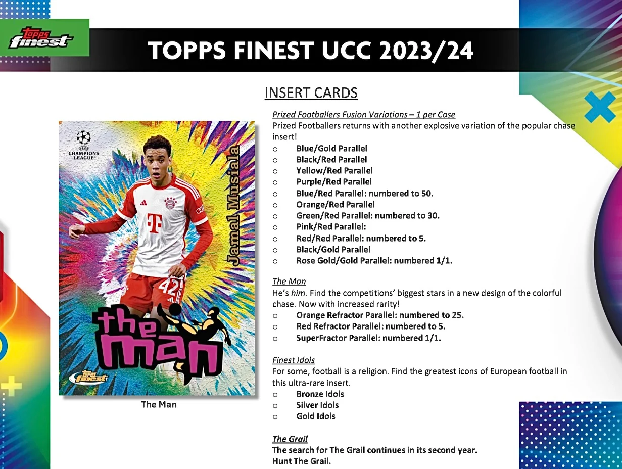2023-24 Topps Finest UEFA Club Competitions Soccer Hobby Box - Image 6