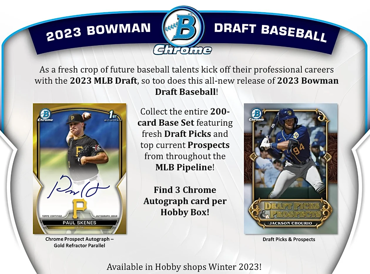 2023 Bowman Draft Baseball Hobby Jumbo Box - Image 2