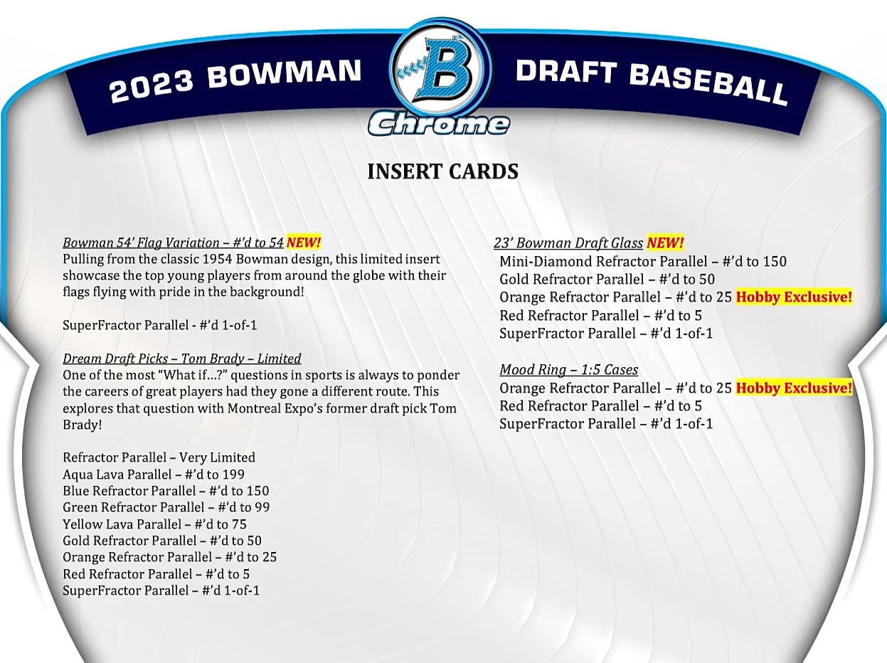 2023 Bowman Draft Baseball Hobby Jumbo Box - Image 5