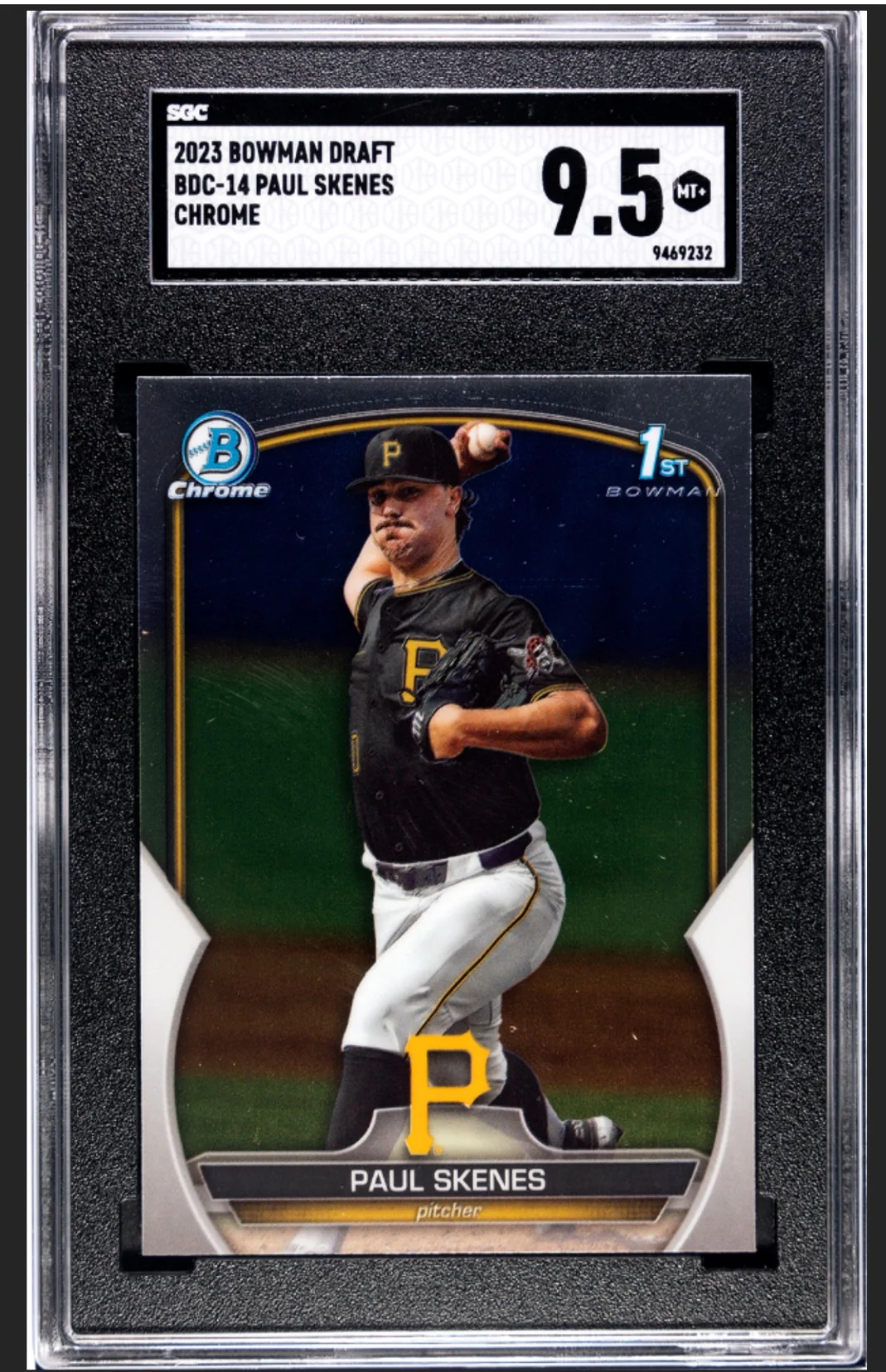 2023 Bowman Draft Chrome Paul Skenes #BDC14 SGC 9.5