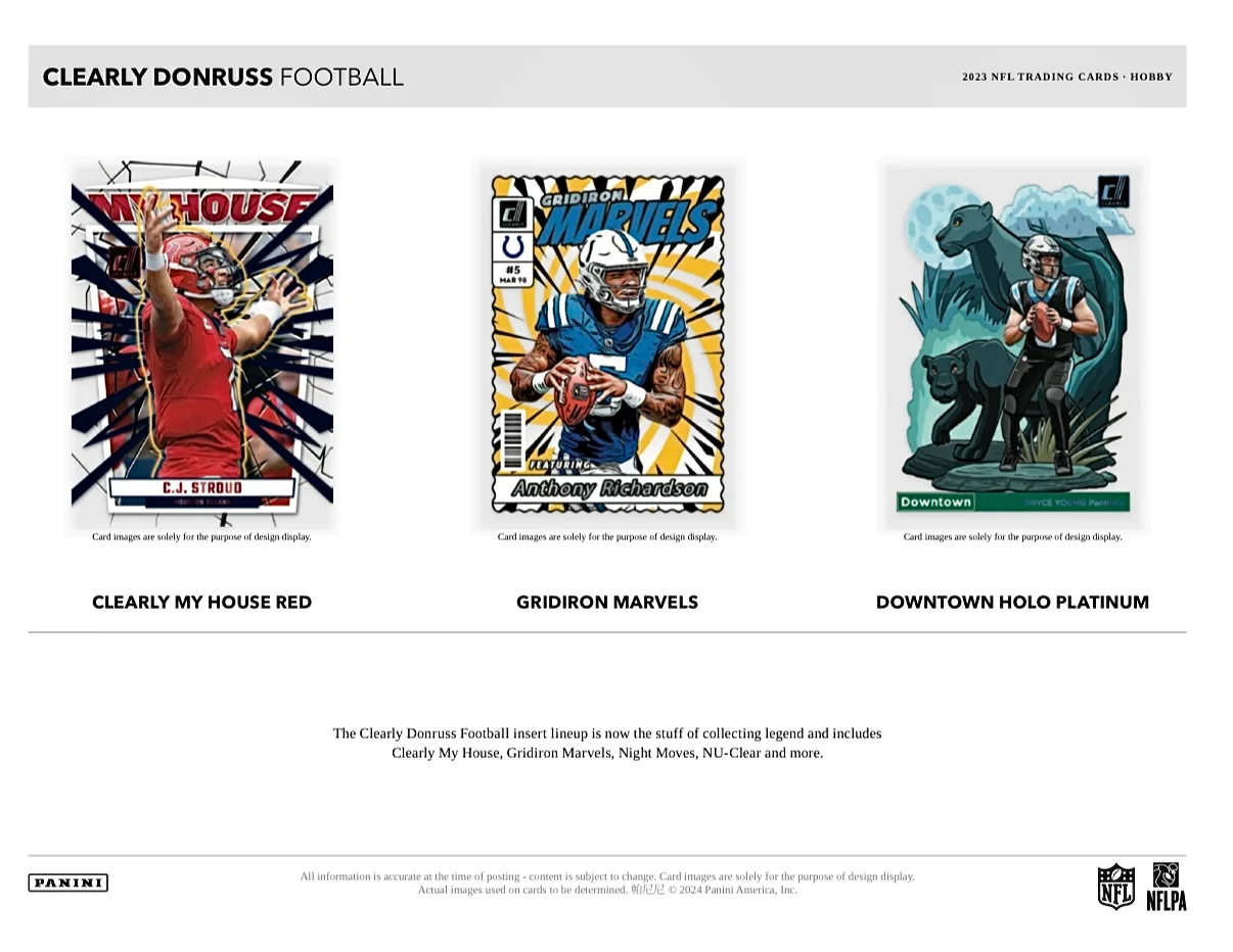2023 Panini Clearly Donruss Football Hobby Box - Image 5