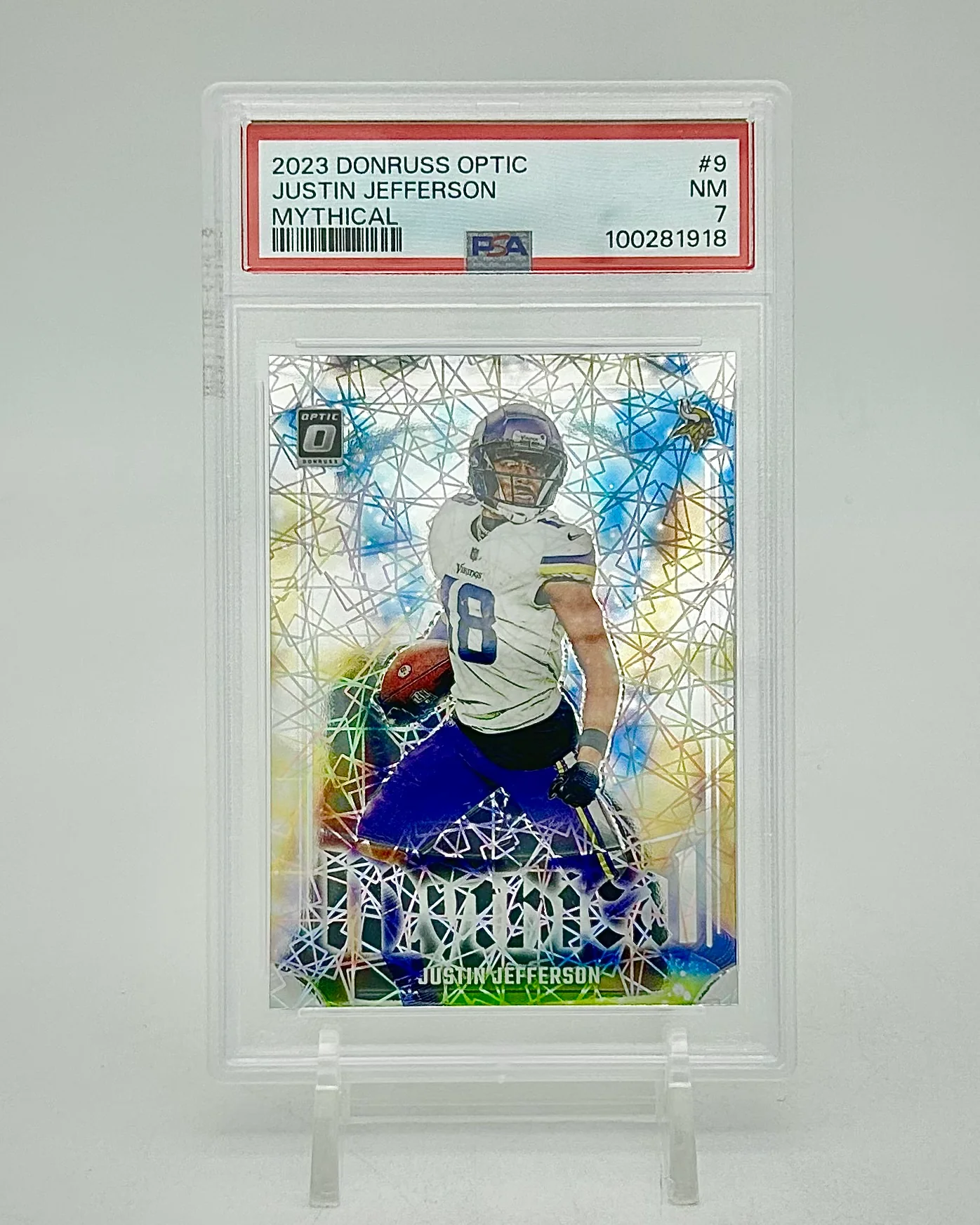 2023 Panini Donruss Optic Mythical Justin Jefferson #9 PSA 7