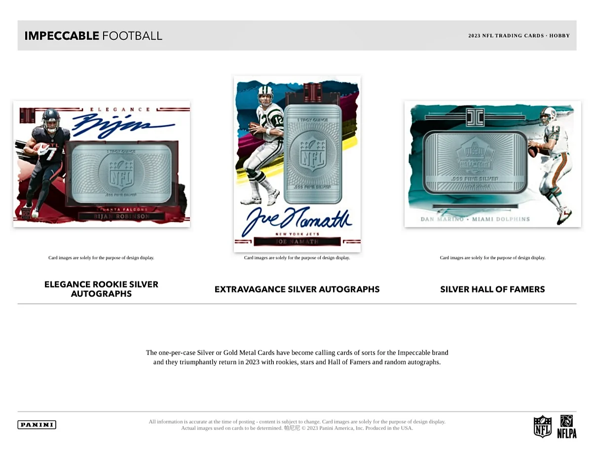 2023 Panini Impeccable Football Hobby Box - Image 5