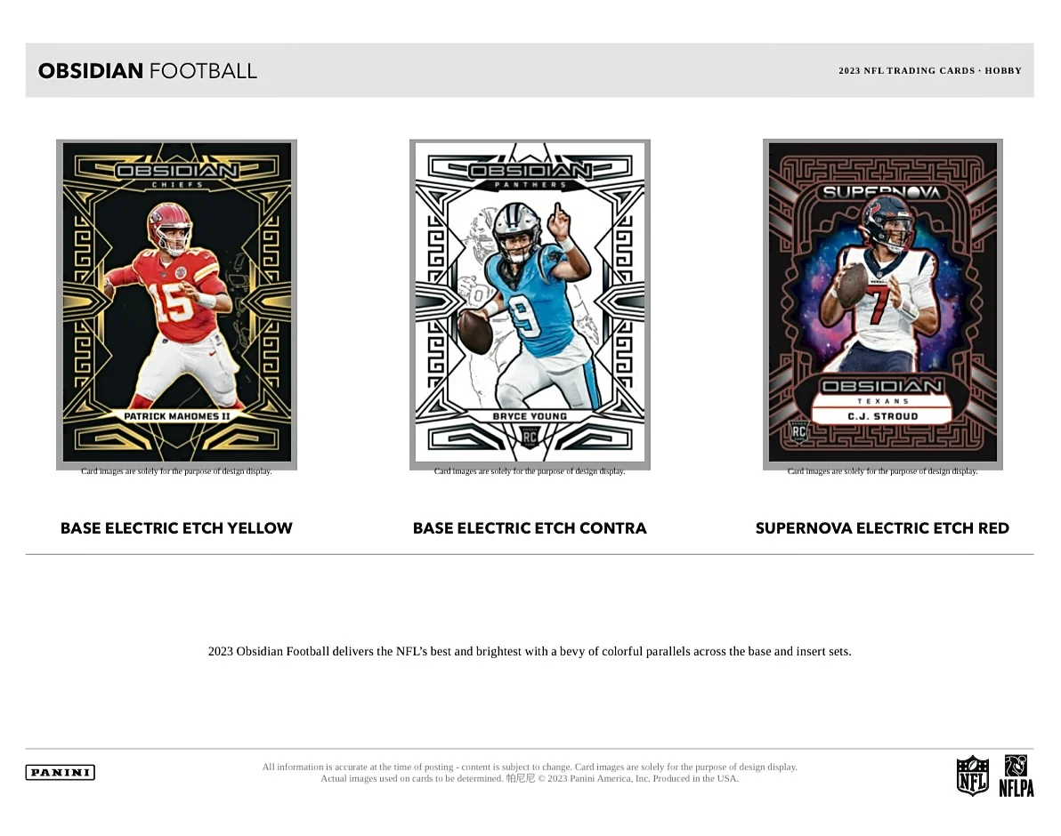 2023 Panini Obsidian Football Hobby Box - Image 4