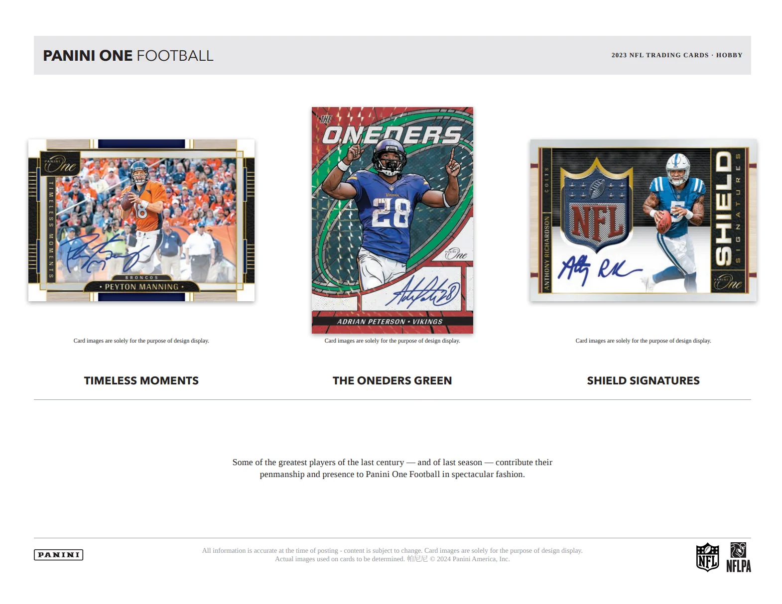 2023 Panini One Football Hobby Box - Image 4