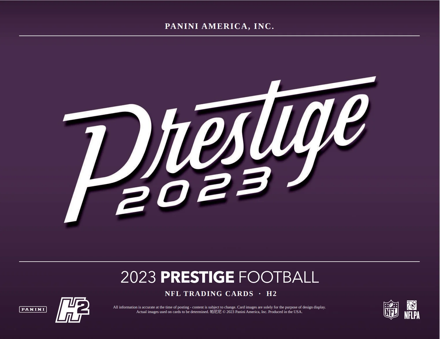 2023 Panini Prestige Football H2 Box - Image 3