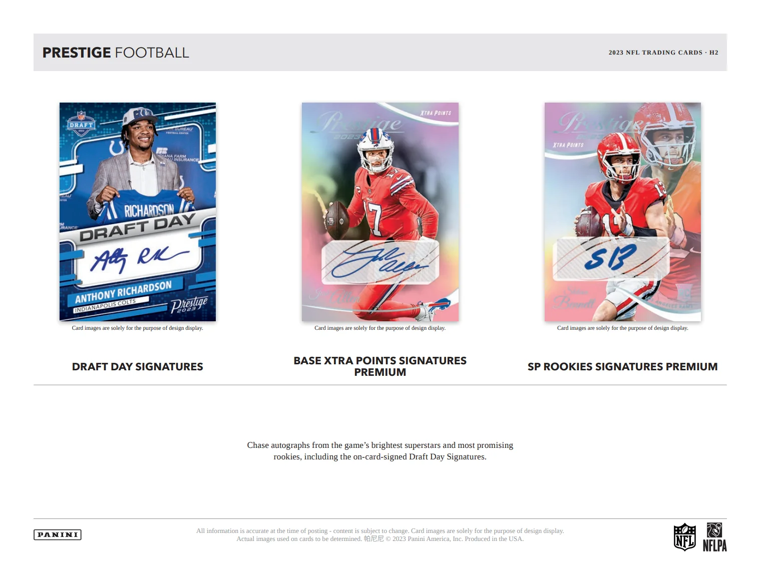 2023 Panini Prestige Football H2 Box - Image 5