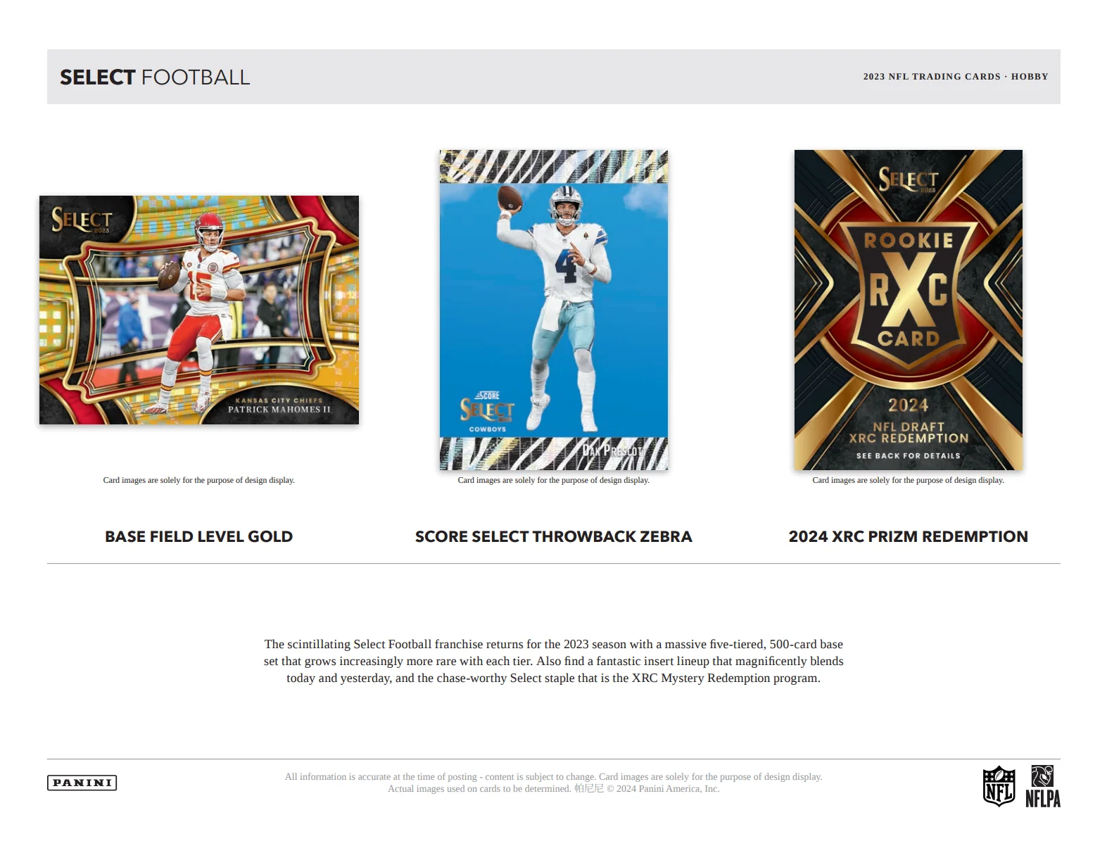2023 Panini Select Football Hobby Box - Image 3