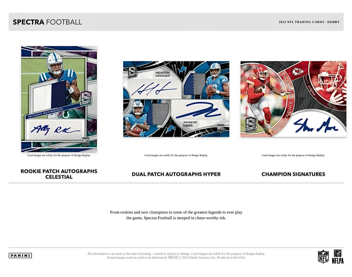 2023 Panini Spectra Football Hobby Box - Image 5