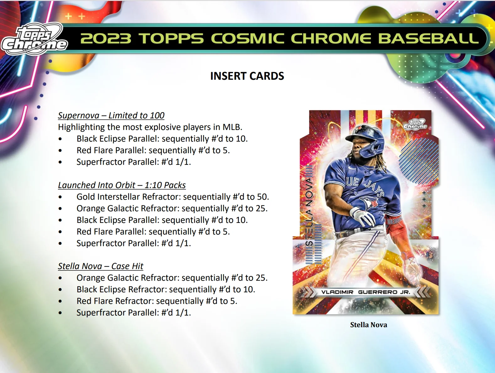2023 Topps Chrome Cosmic Baseball Hobby Box - Image 4