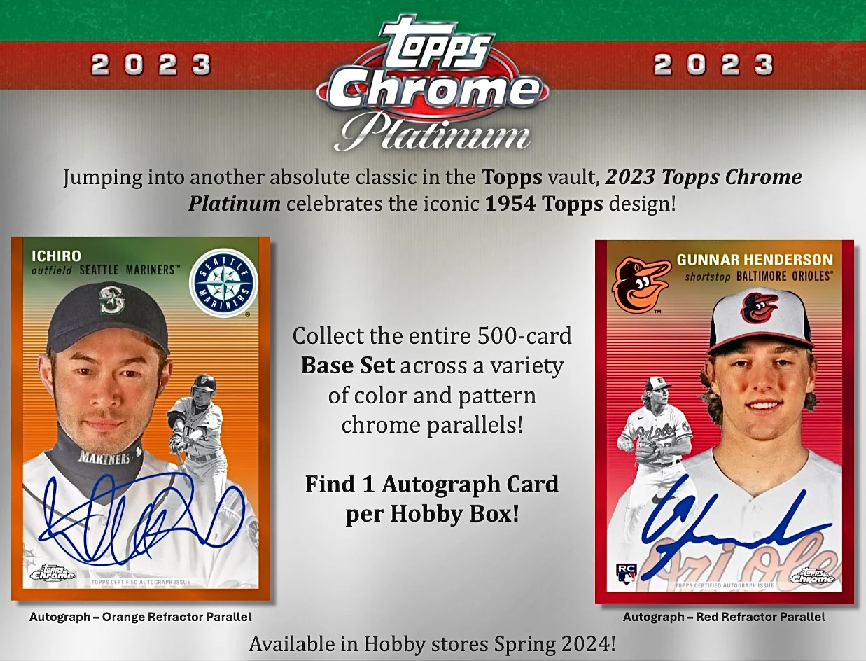 2023 Topps Chrome Platinum Anniversary Baseball Hobby Box - Image 2