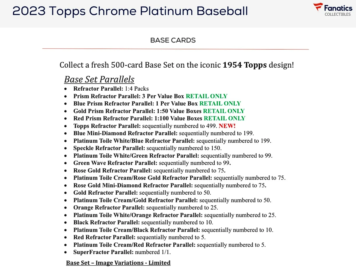 2023 Topps Chrome Platinum Anniversary Baseball Value Box - Image 4