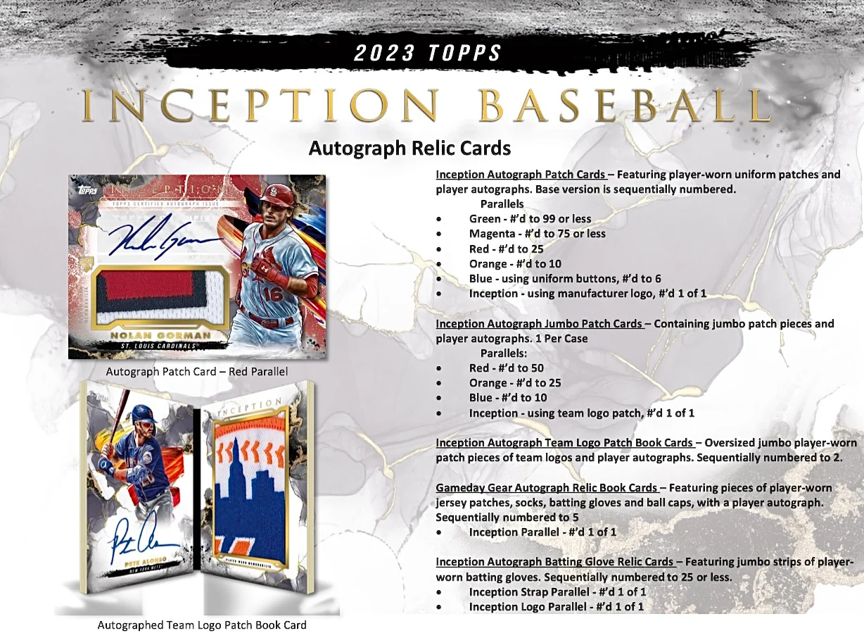 2023 Topps Inception Baseball Hobby Box - Image 5
