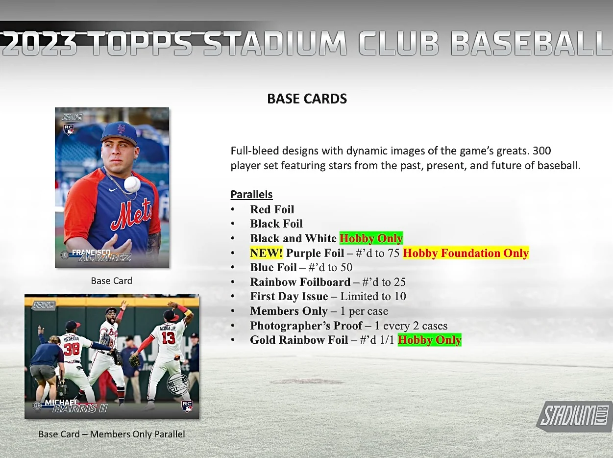 2023 Topps Stadium Club Baseball Hobby Box - Image 3