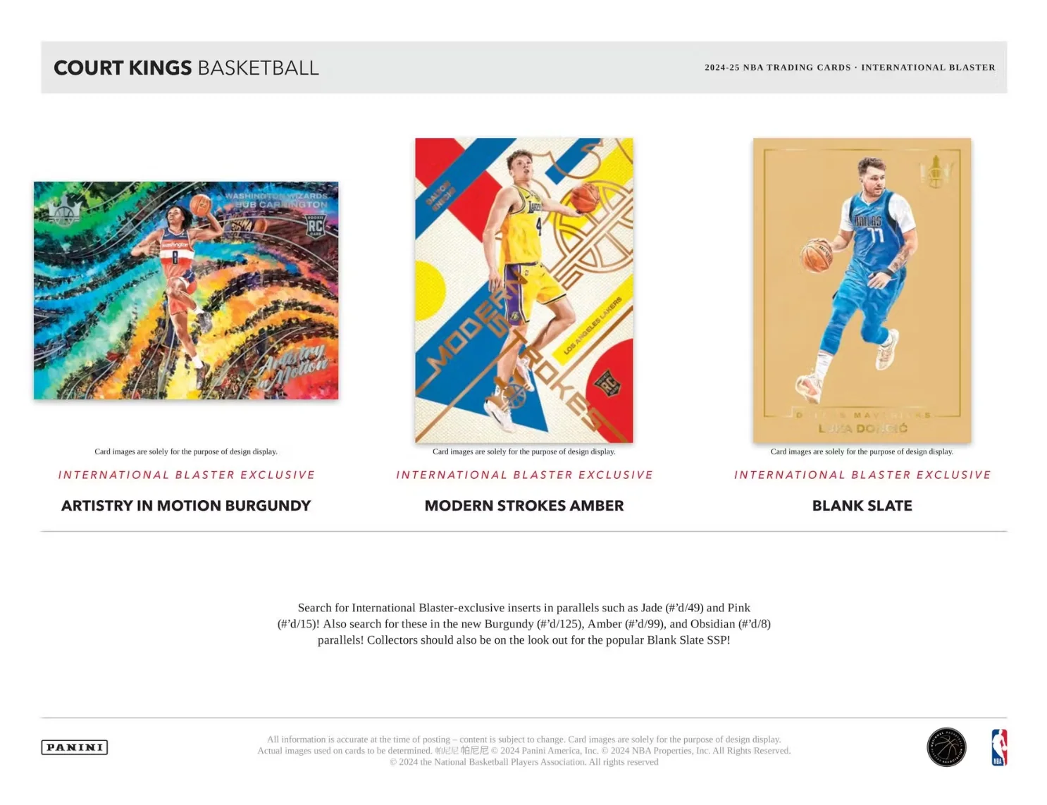 2024-25 Panini Court Kings Basketball International Blaster Box - Image 5