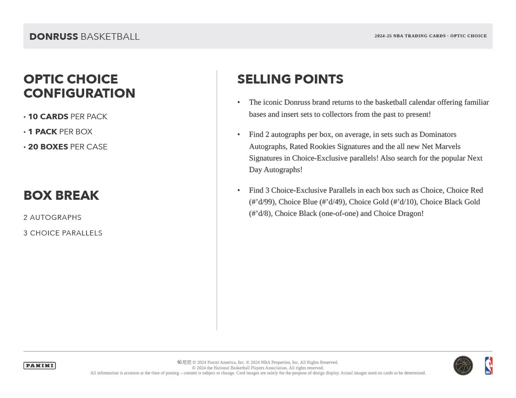 2024-25 Panini Donruss Basketball Choice Box - Image 5