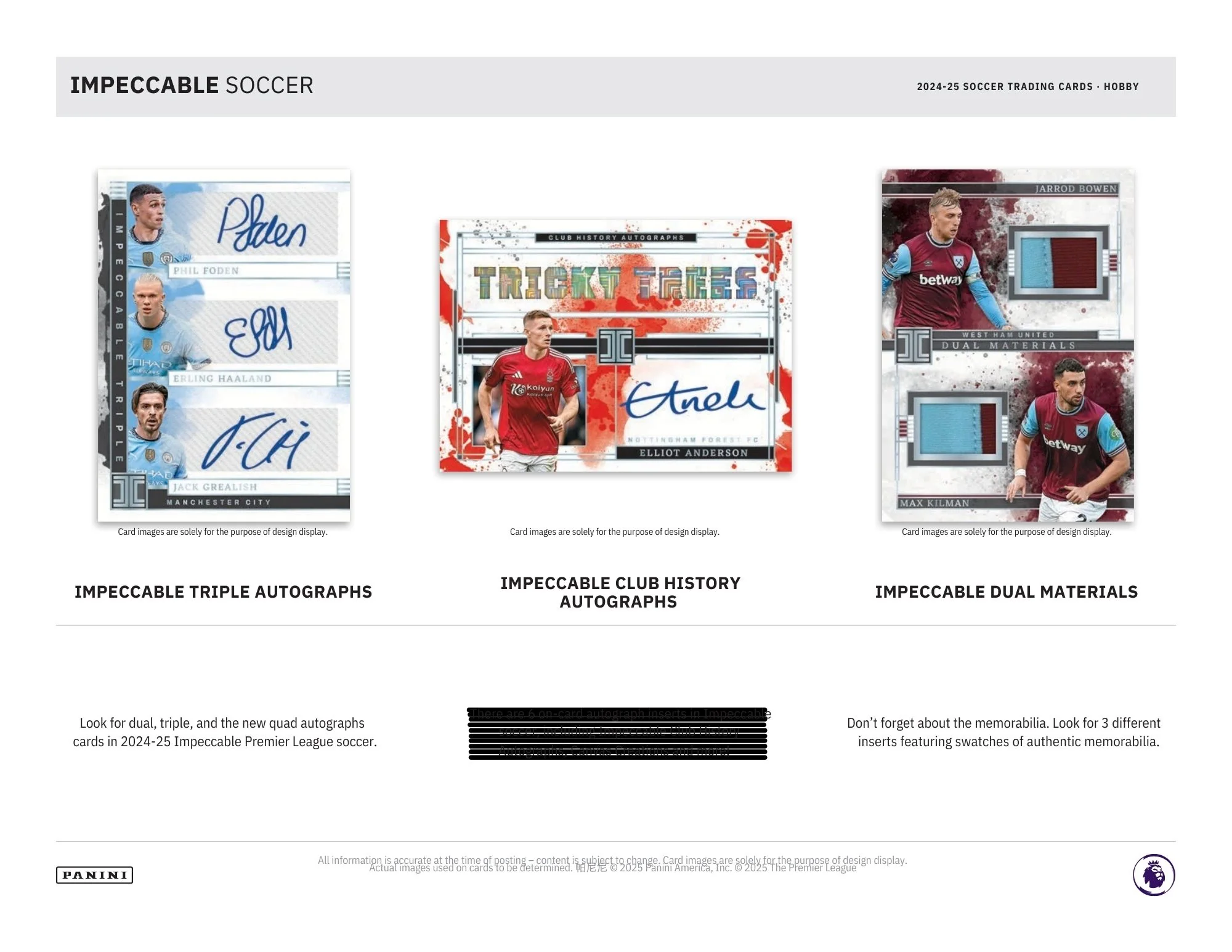 2024-25 Panini Impeccable Soccer Hobby Box - Image 5