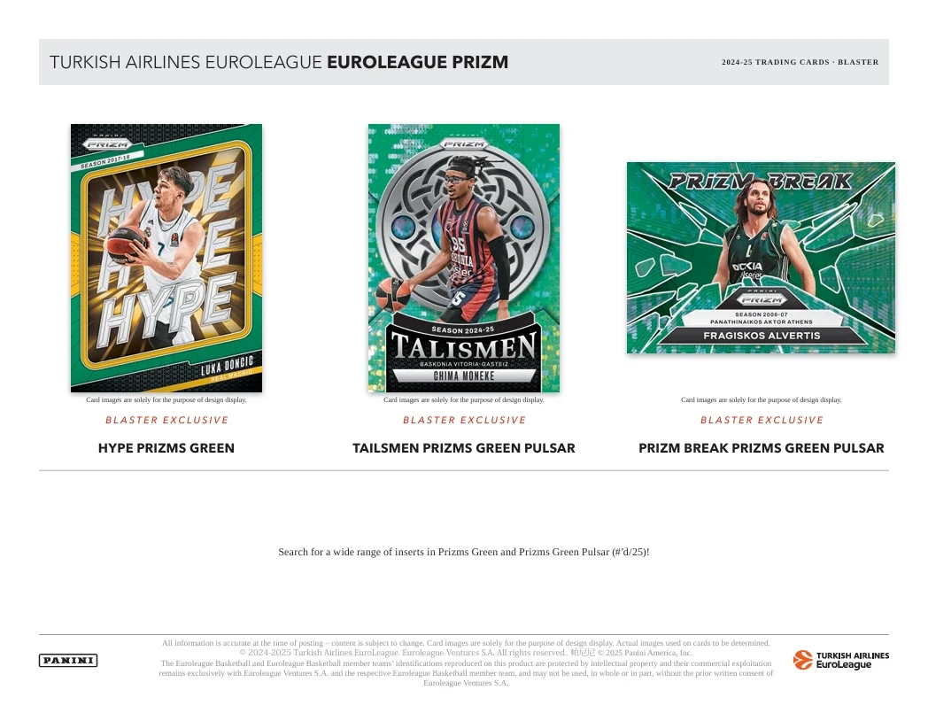 2024-25 Panini Prizm Turkish Airlines Euroleague Basketball Blaster Box - Image 6