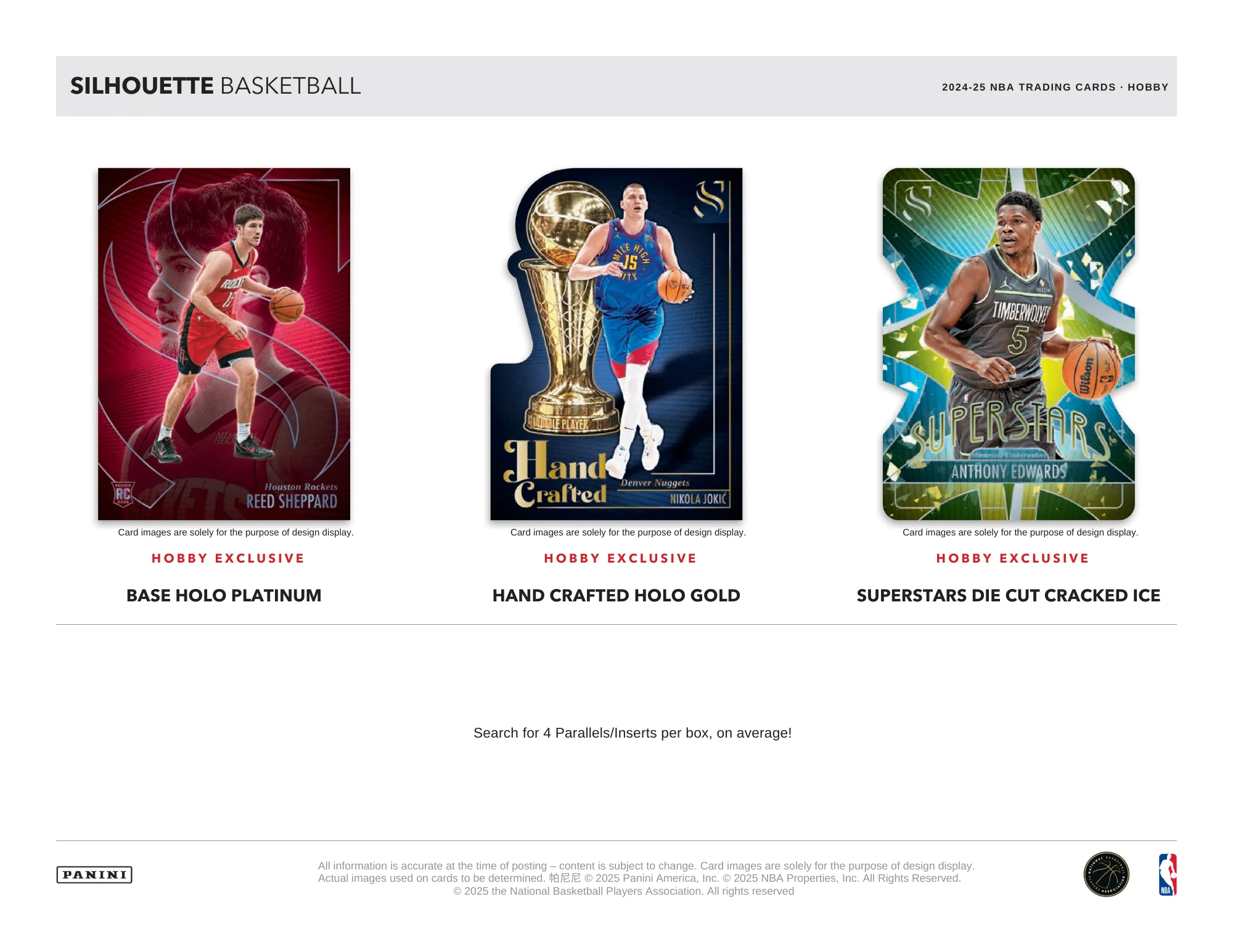 2024-25 Panini Silhouette Basketball Hobby Box - Image 3