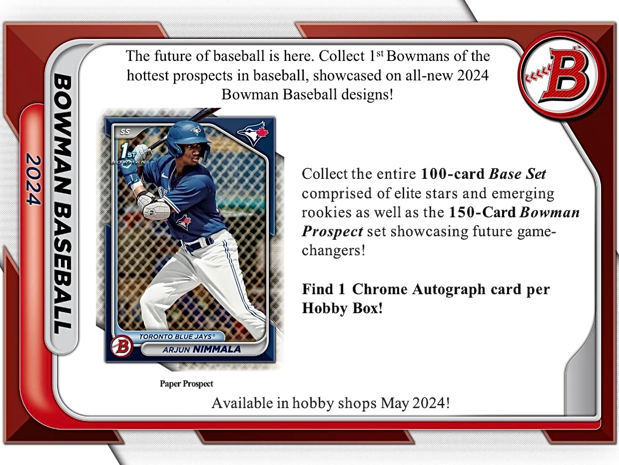 2024 Bowman Baseball Hobby Box - Image 2