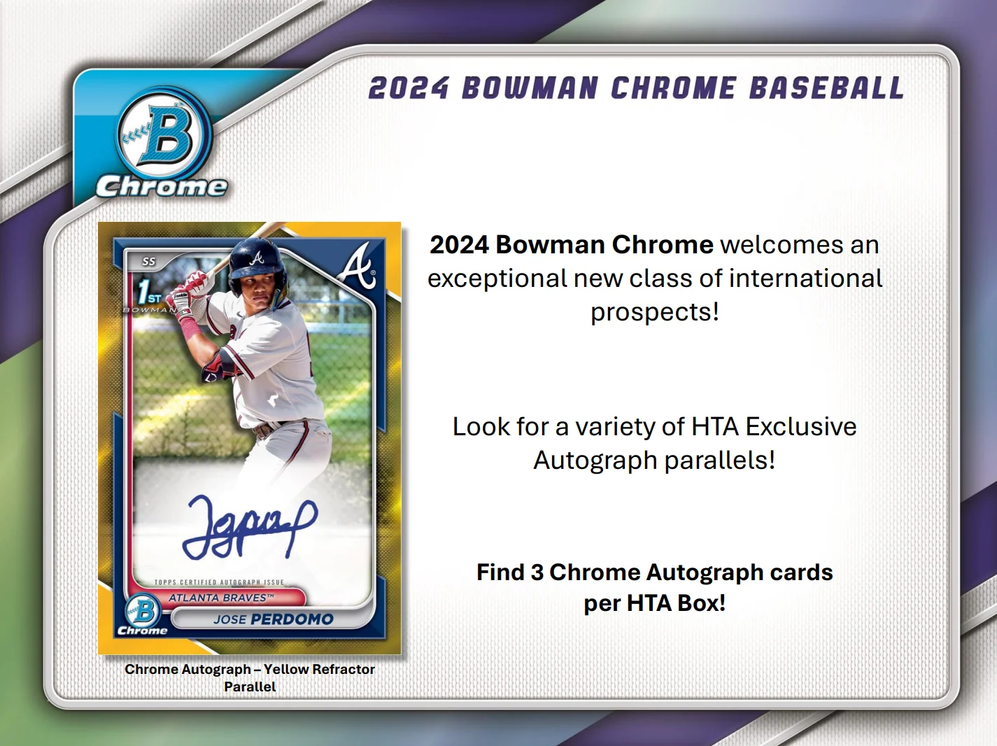 2024 Bowman Chrome Baseball HTA Choice Box - Image 2