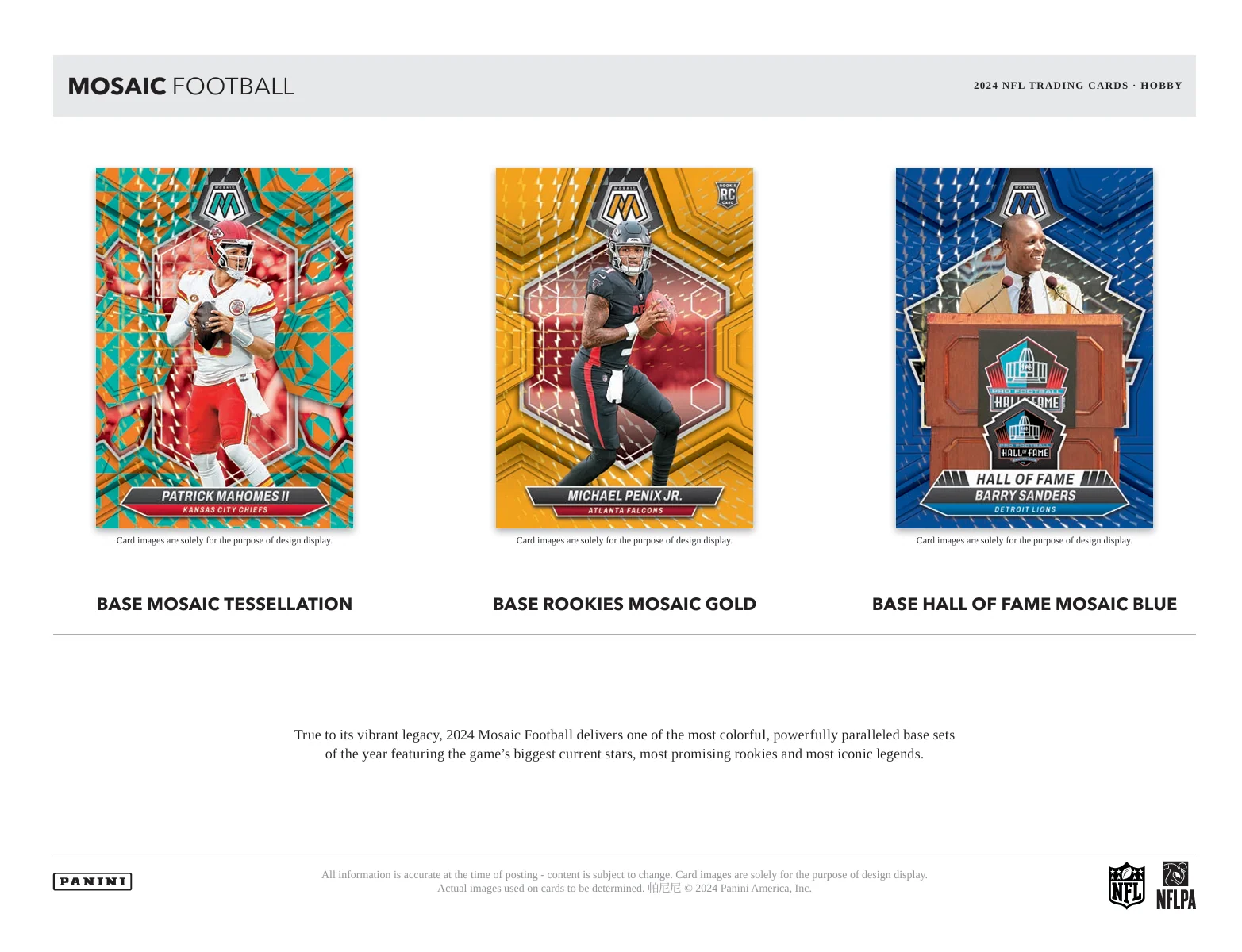 2024 Panini Mosaic Football Hobby Box - Image 3