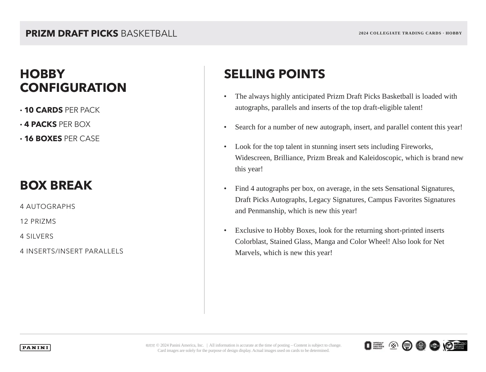 2024 Panini Prizm Draft Picks Collegiate Basketball Hobby Box - Image 6