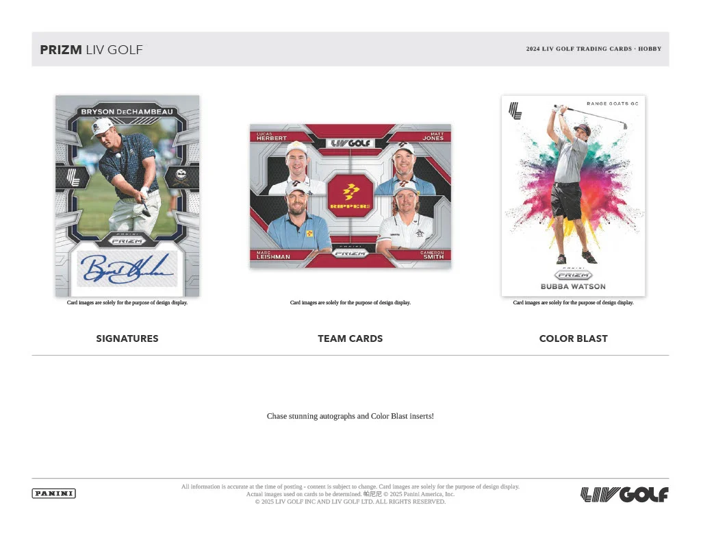 2024 Panini Prizm LIV Golf Hobby Box - Image 4