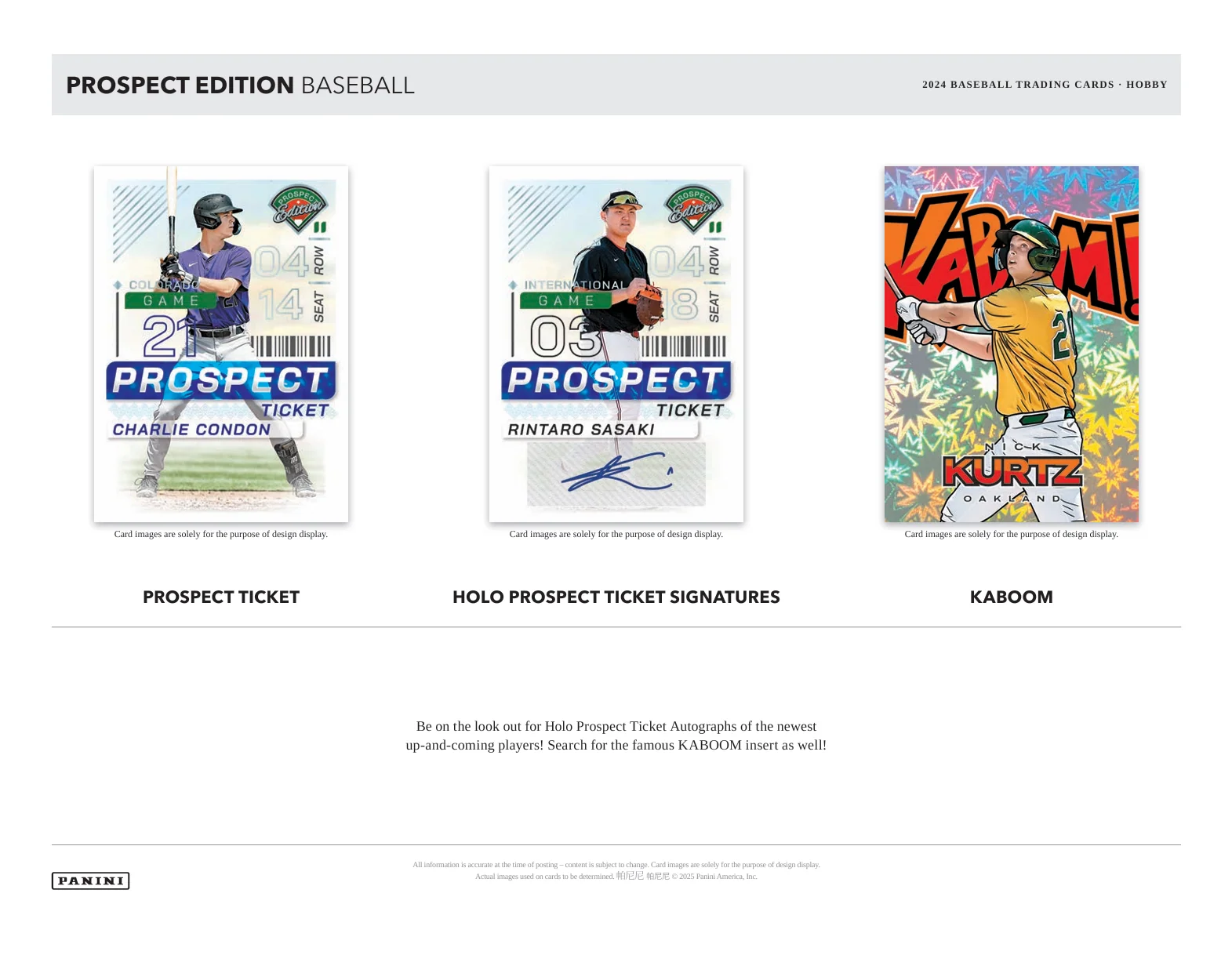 2024 Panini Prospect Edition Baseball Hobby Box - Image 3