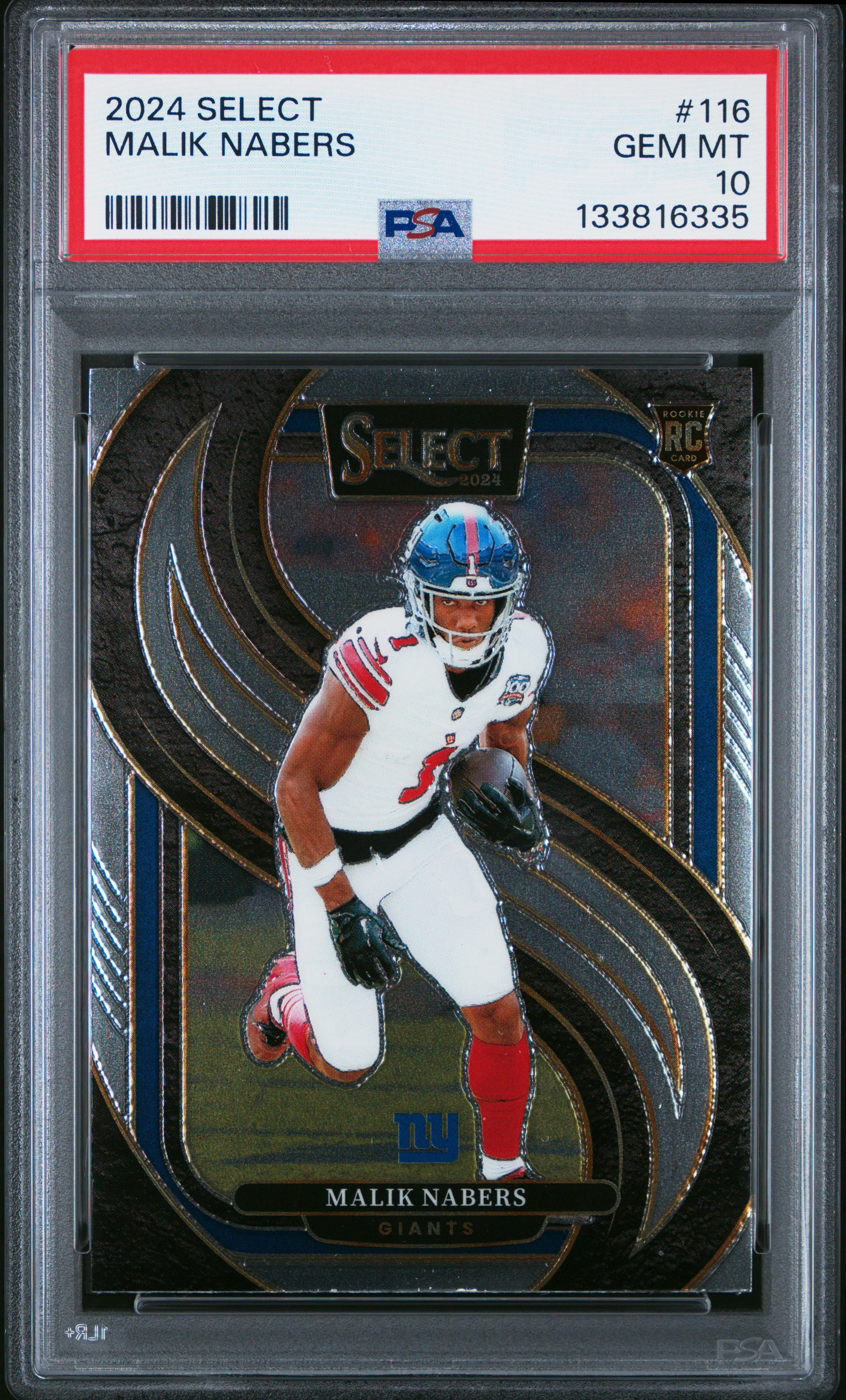 2024 Panini Select #116 Malik Nabers PSA 10